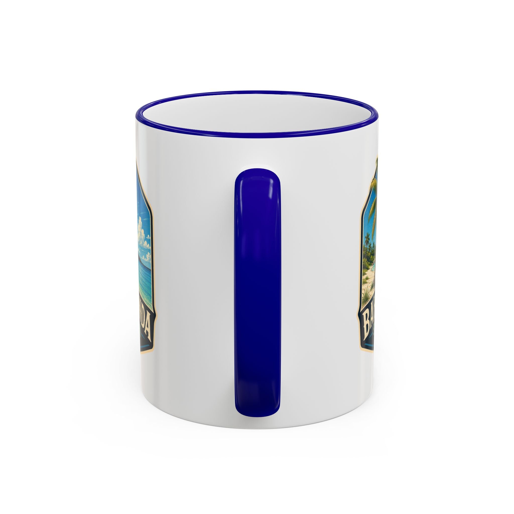 Bahia Honda Vintage Mug — Accent Rim & Handle 11oz/15oz