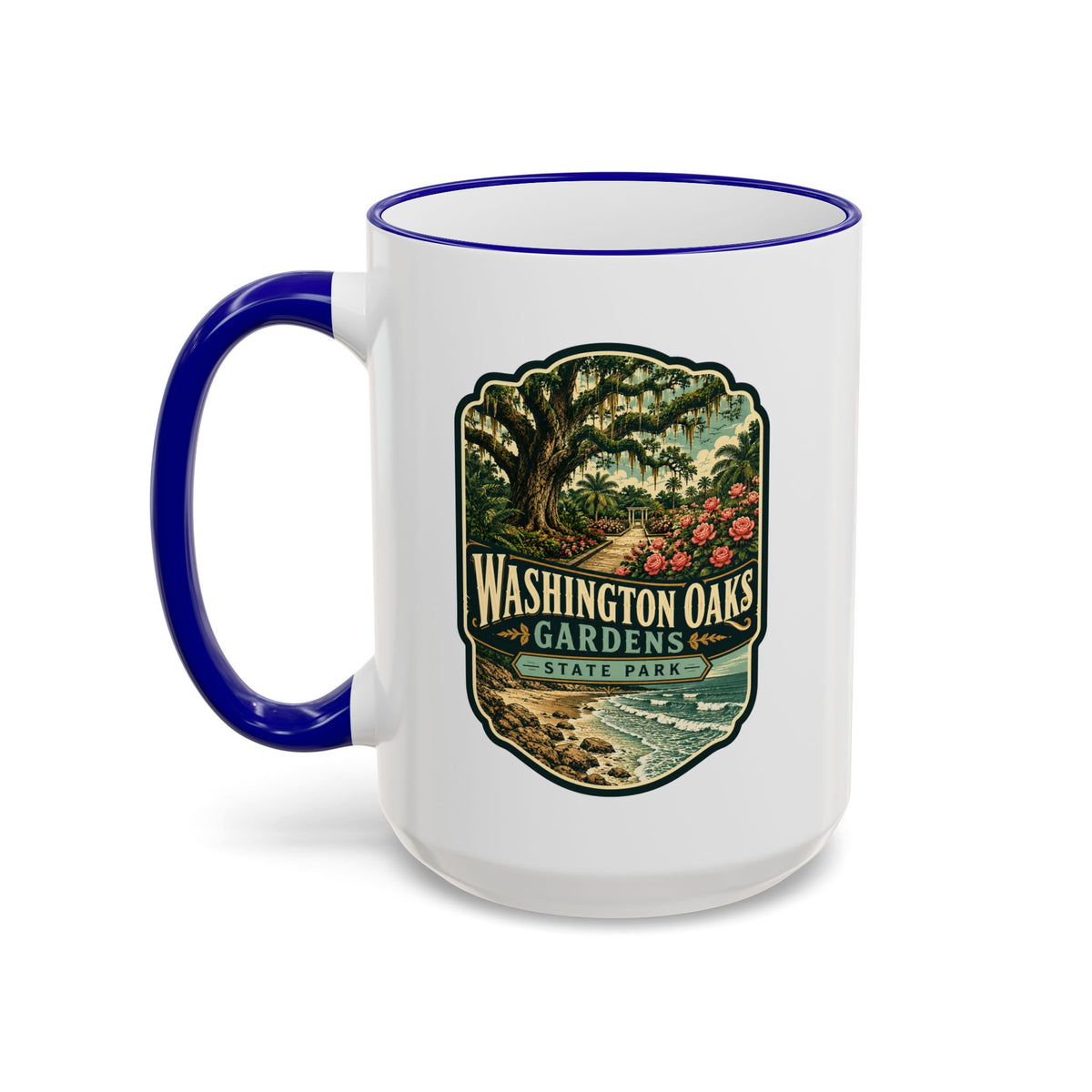 Washington Oaks Mug — Accent Rim & Handle 11oz/15oz
