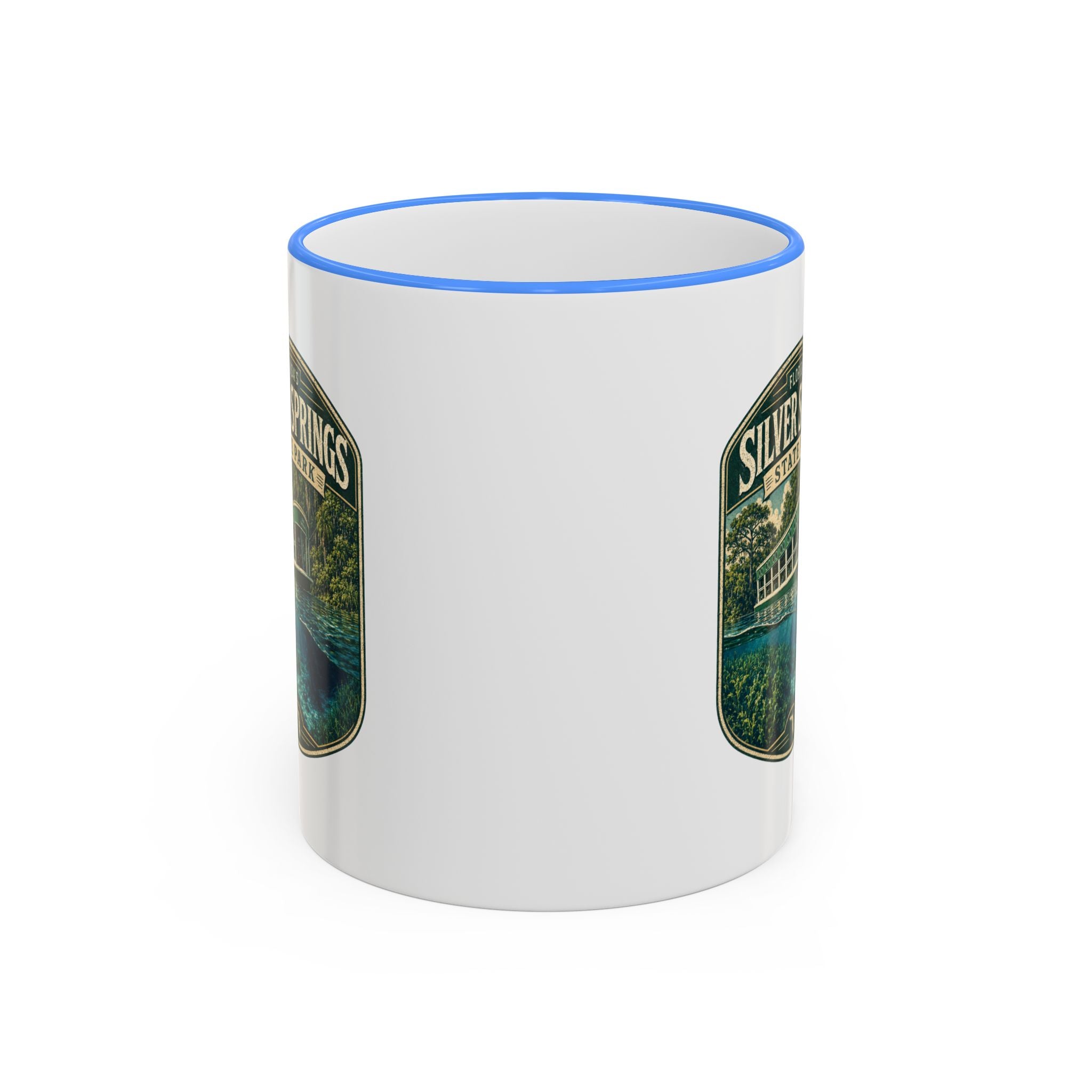Silver Springs Vintage Mug — Accent Rim & Handle 11oz/15oz
