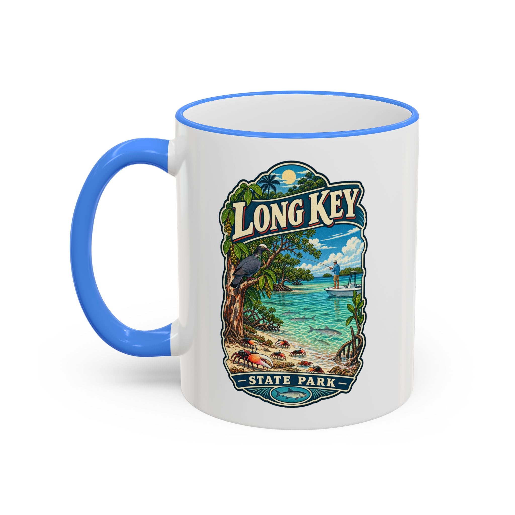 Long Key Accent Rim & Handle 11oz/15oz