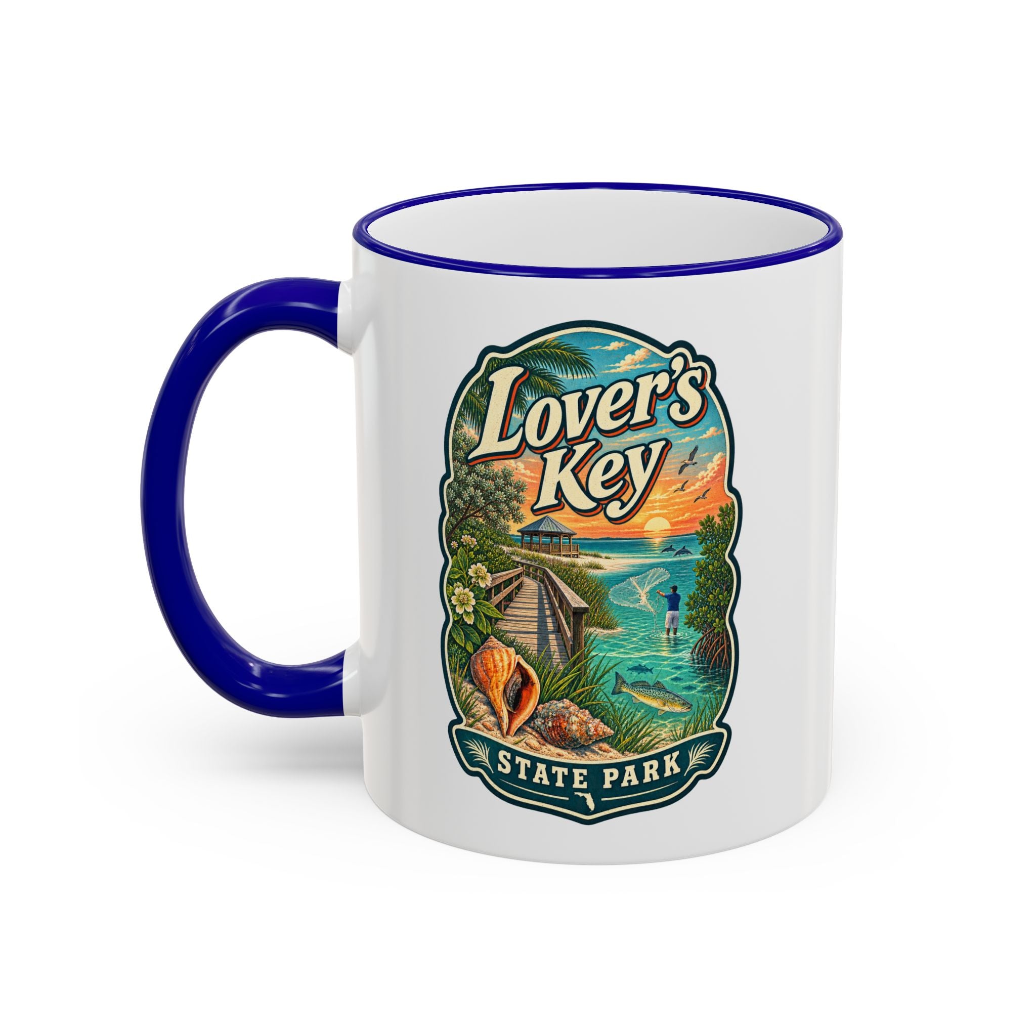 Lovers Key Accent Rim & Handle 11oz/15oz