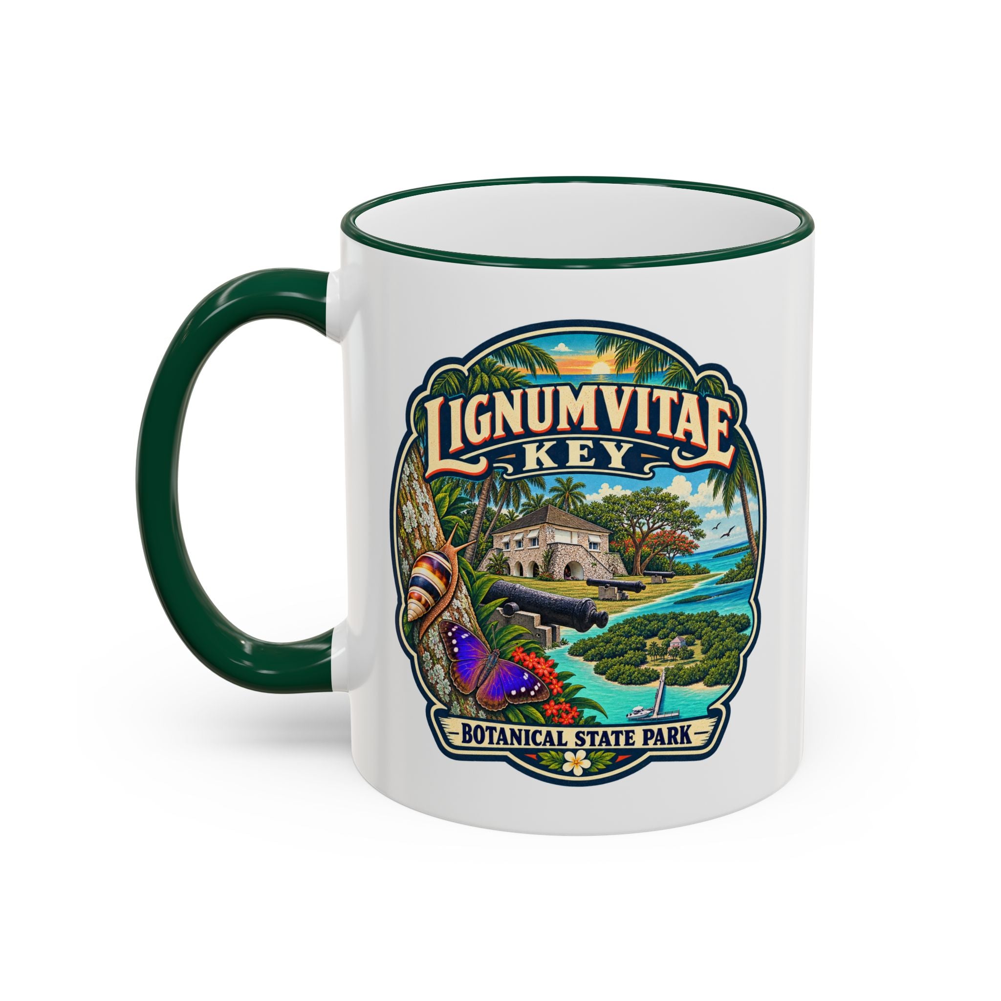Lignumvitae Key Accent Rim & Handle 11oz/15oz