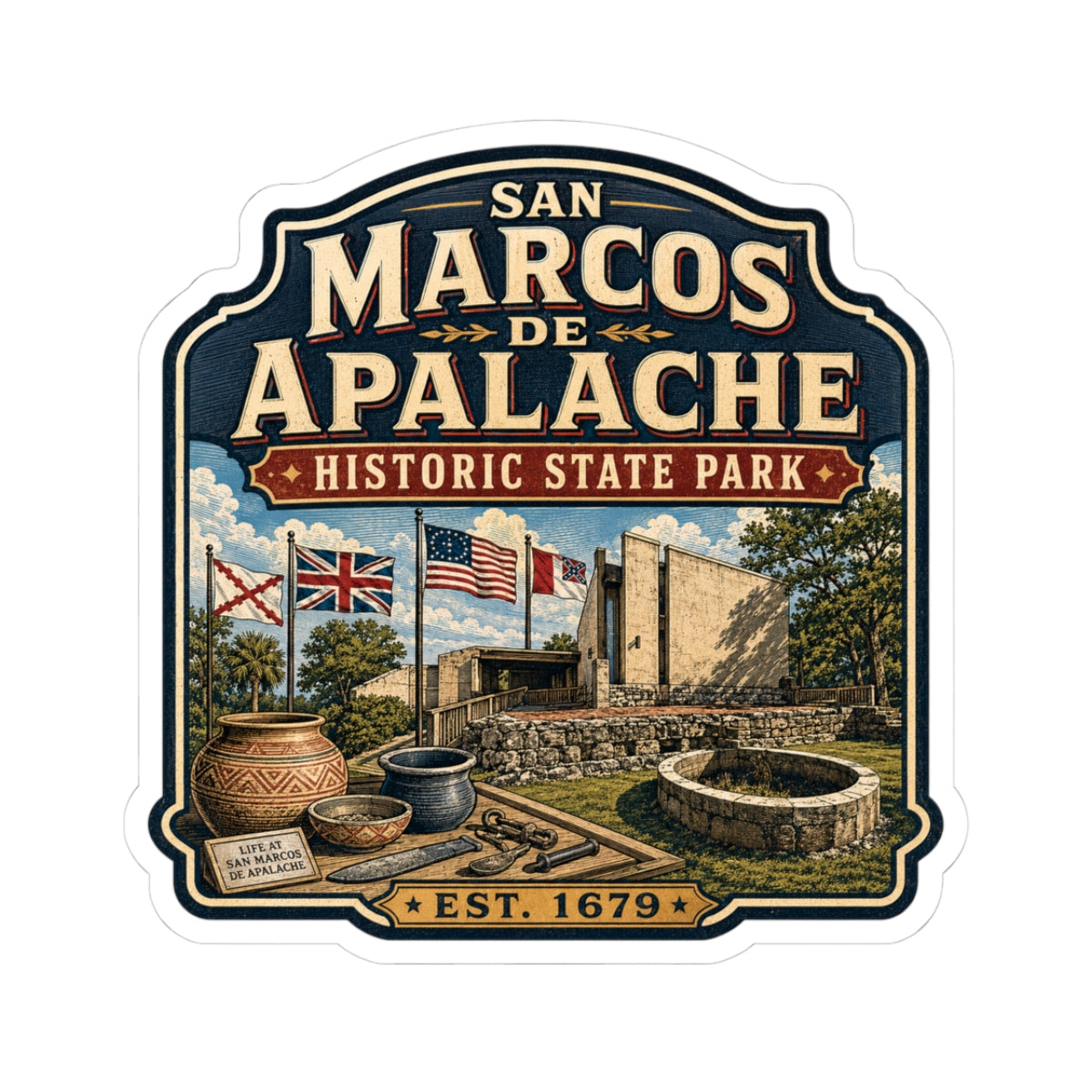 San Marcos de Apalache Historic State Park Sticker