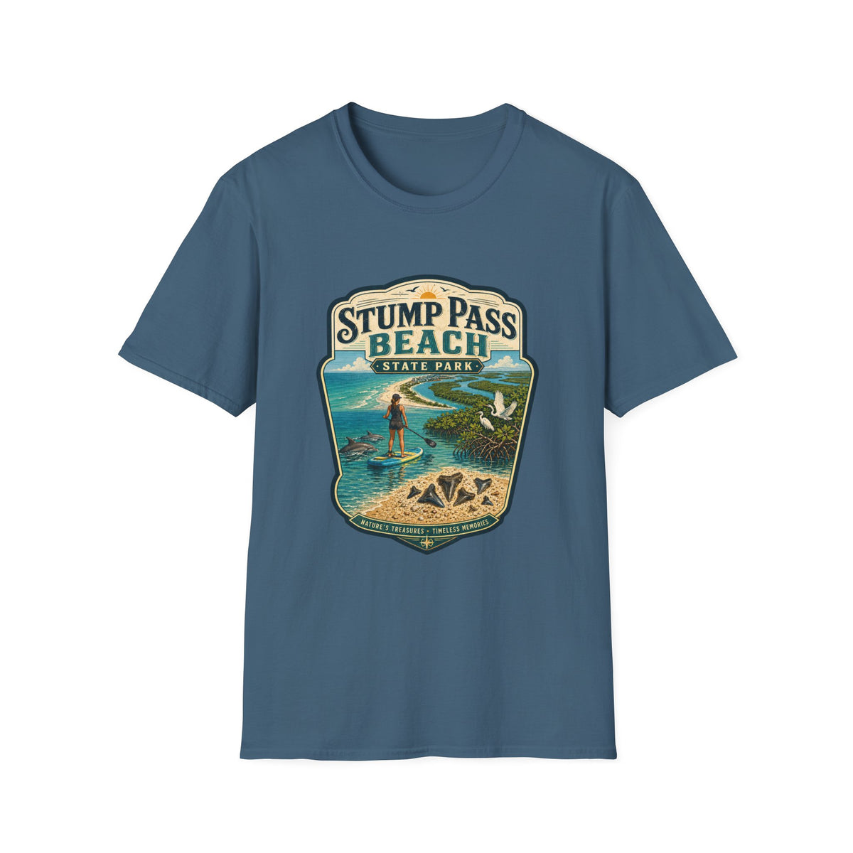 Stump Pass Beach — Retro Tee