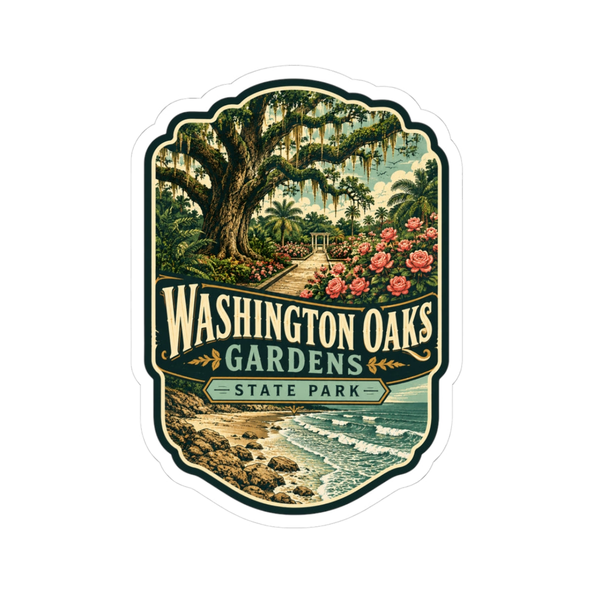 Washington Oaks Gardens State Park Sticker