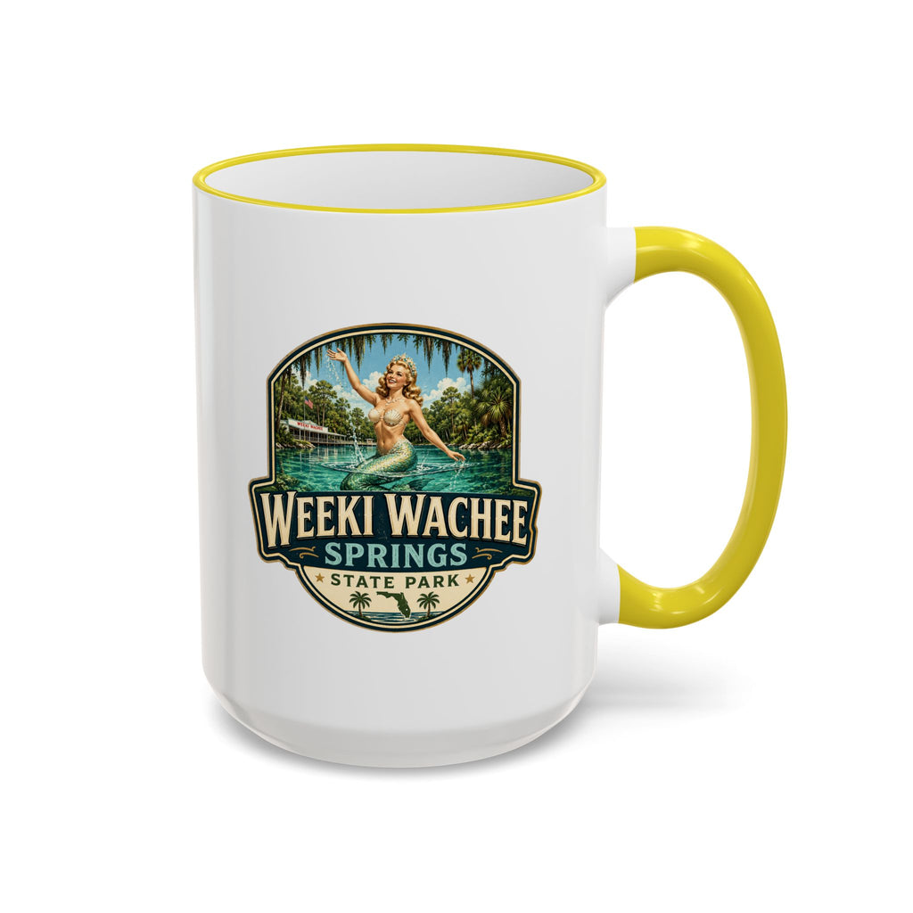 Weeki Wachee Vintage Mug — Accent Rim & Handle 11oz/15oz