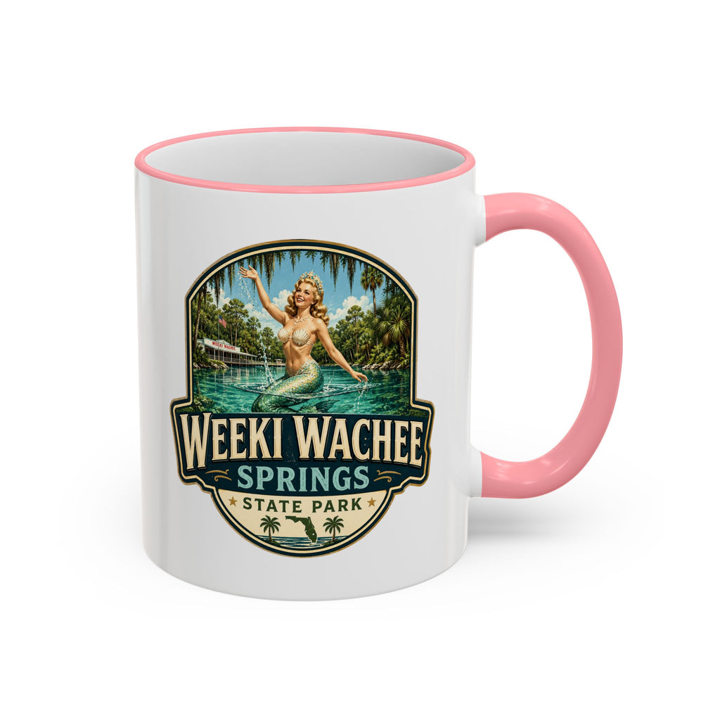 Weeki Wachee Vintage Mug — Accent Rim & Handle 11oz/15oz