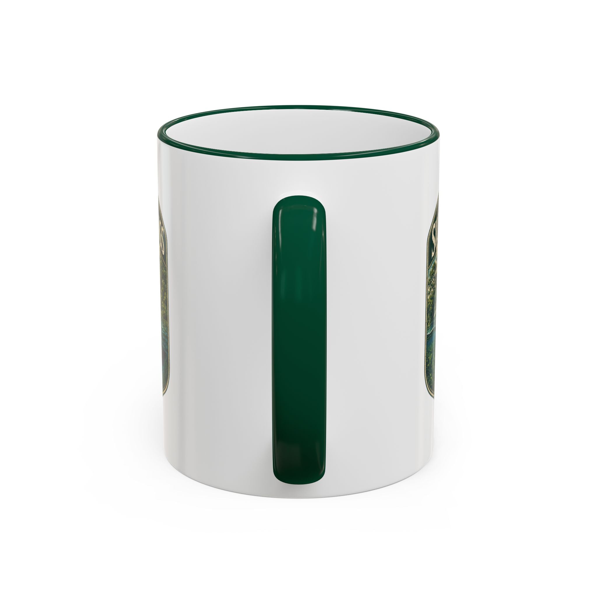 Silver Springs Vintage Mug — Accent Rim & Handle 11oz/15oz
