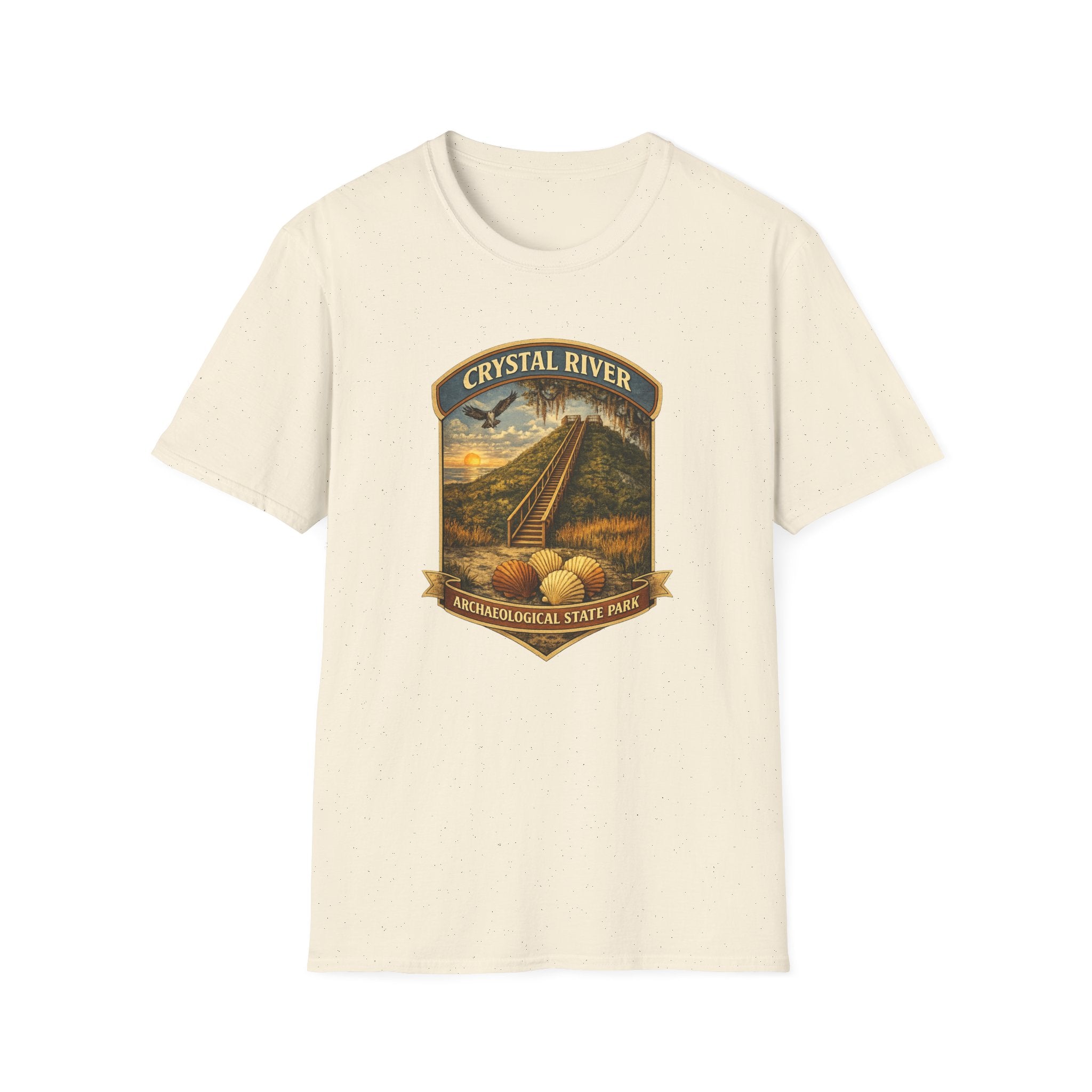 Crystal River Archaeological- Retro Tee