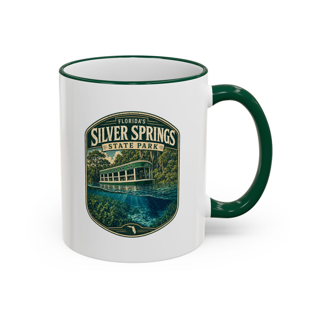 Silver Springs Vintage Mug — Accent Rim & Handle 11oz/15oz