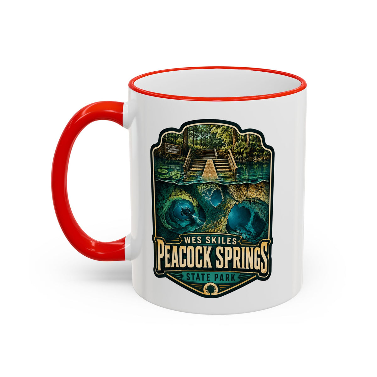 Peacock Springs — Accent Rim & Handle 11oz/15oz