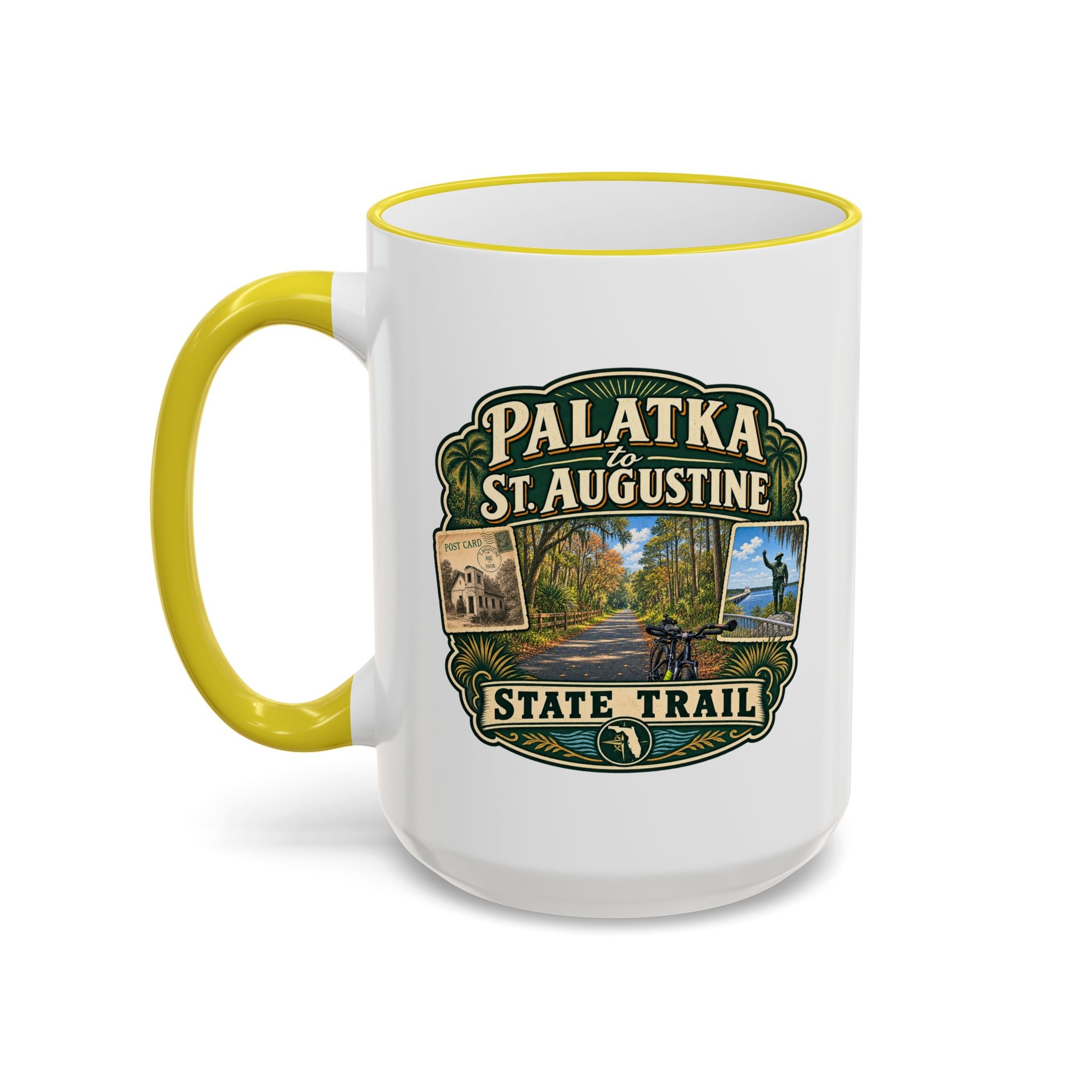 Palatka-to-St. Augustine Accent Rim & Handle 11oz/15oz
