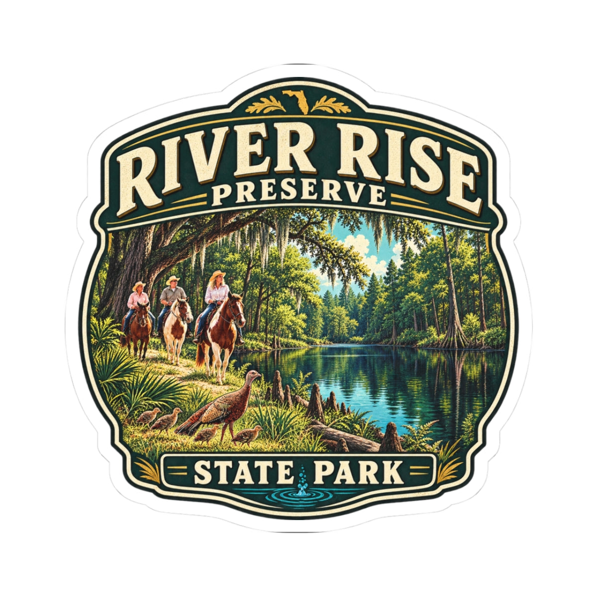 River Rise Preserve State Park Sticker — Scenic River & Equestrian Park Decal