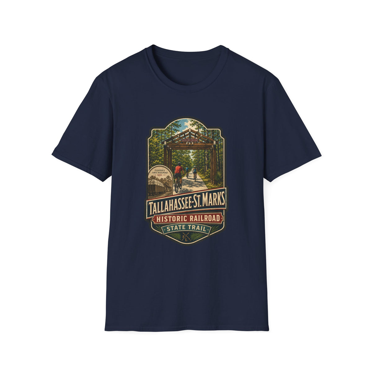 Tallahassee - St. Marks Trail  - Retro Tee