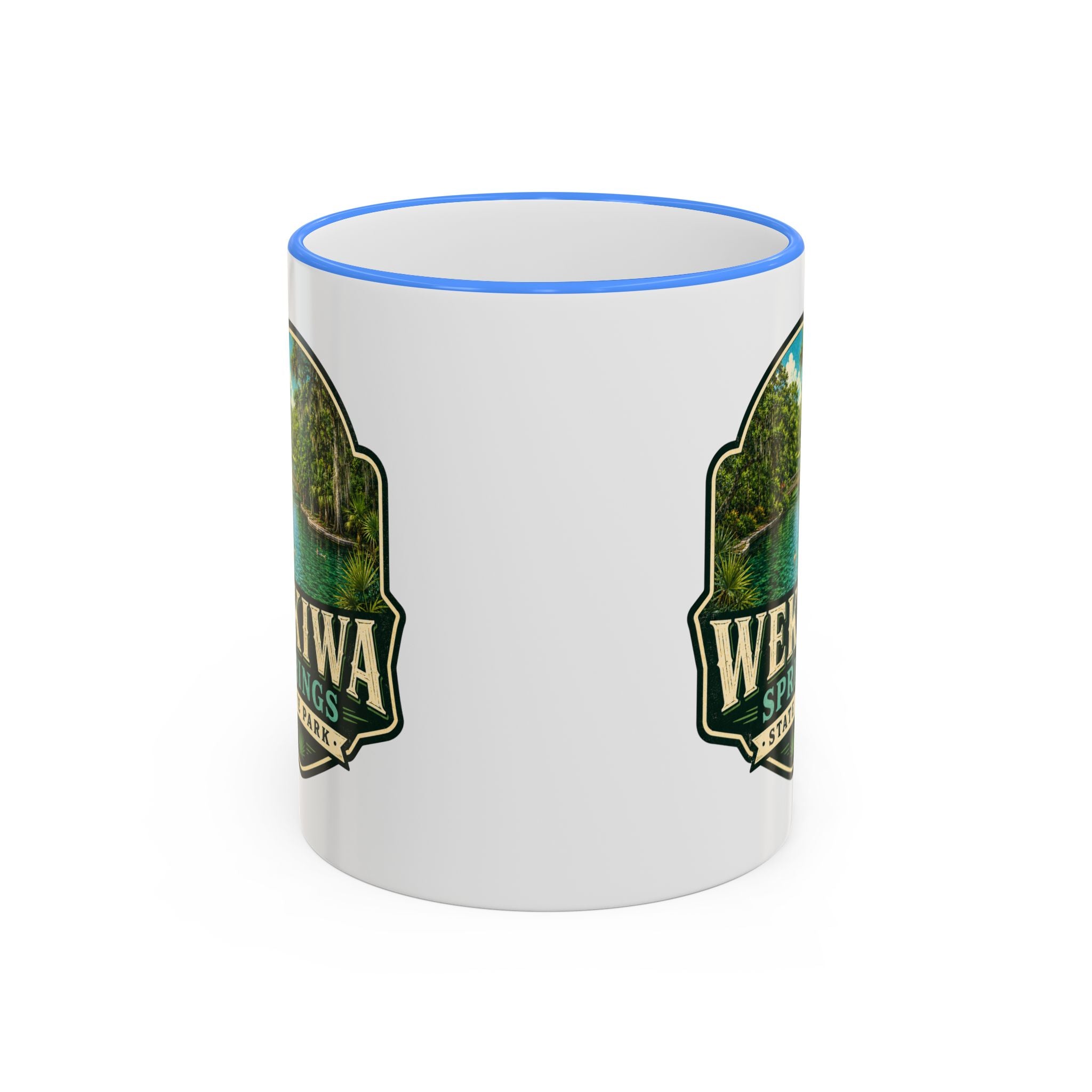 Wekiwa Springs Vintage Mug — Accent Rim & Handle 11oz/15oz