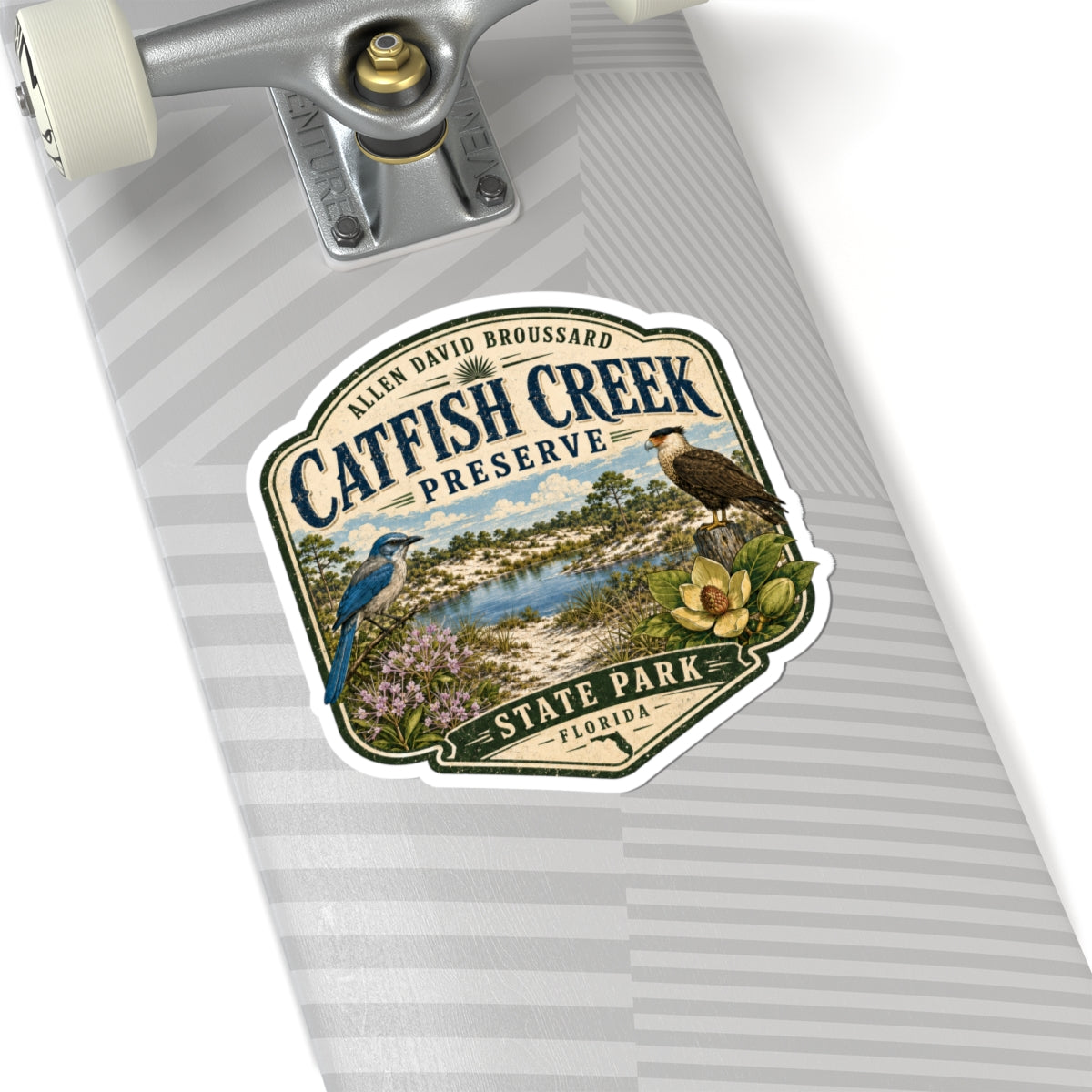 Catfish Creek Preserve State Park Sticker — Vintage Florida Nature Decal