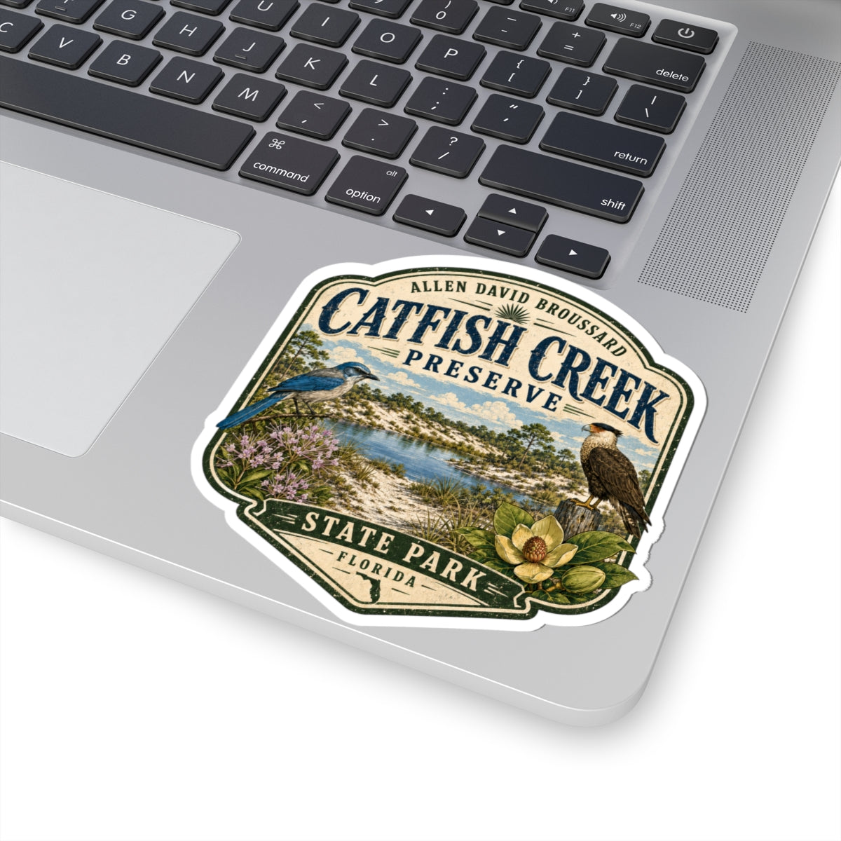 Catfish Creek Preserve State Park Sticker — Vintage Florida Nature Decal