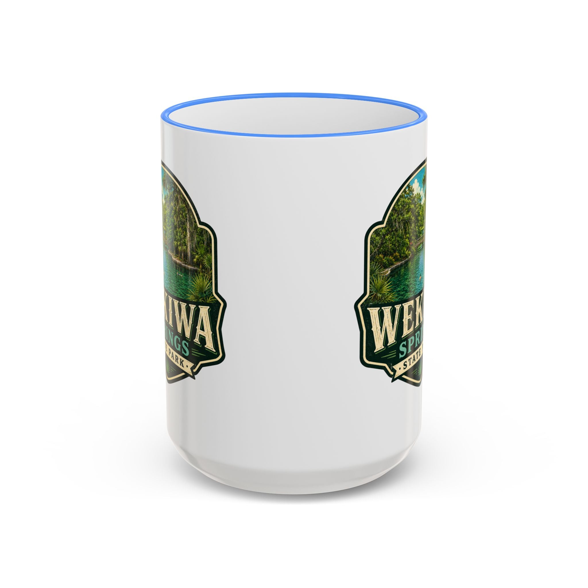 Wekiwa Springs Vintage Mug — Accent Rim & Handle 11oz/15oz