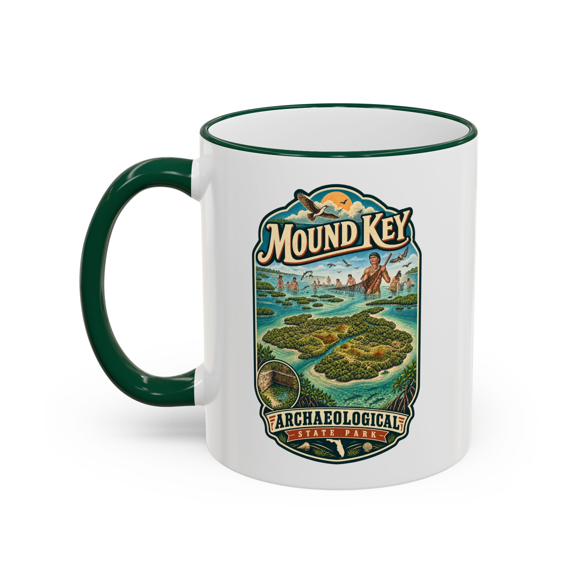 Mound Key Accent Rim & Handle 11oz/15oz