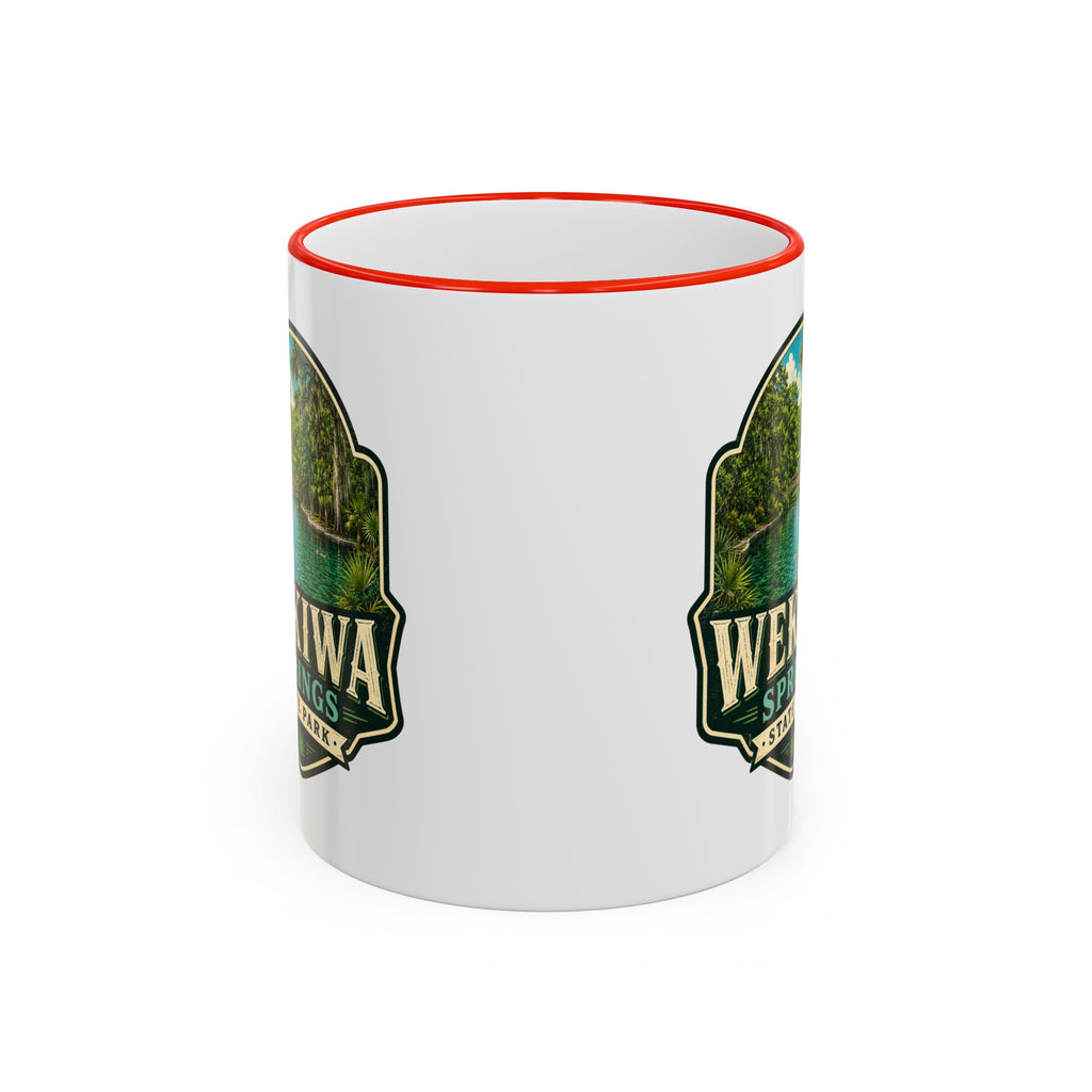 Wekiwa Springs Vintage Mug — Accent Rim & Handle 11oz/15oz