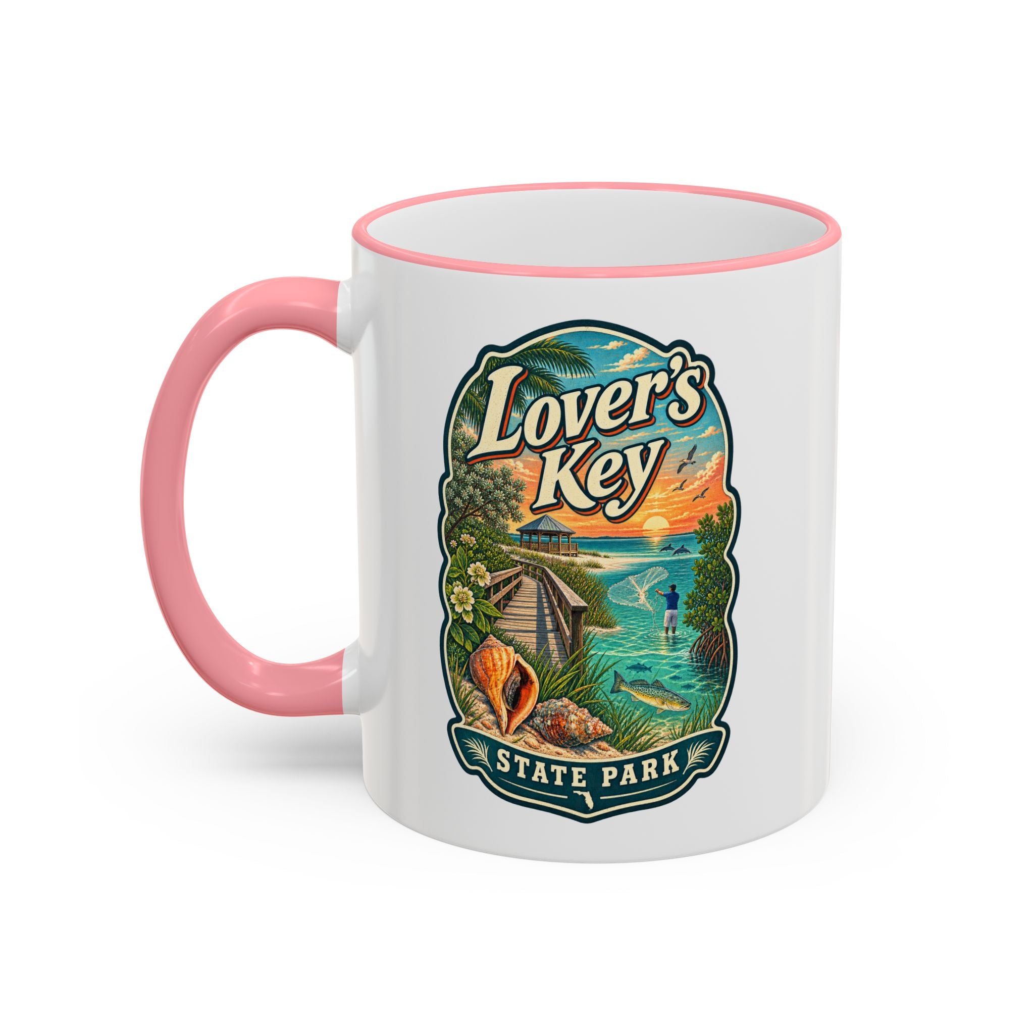 Lovers Key Accent Rim & Handle 11oz/15oz