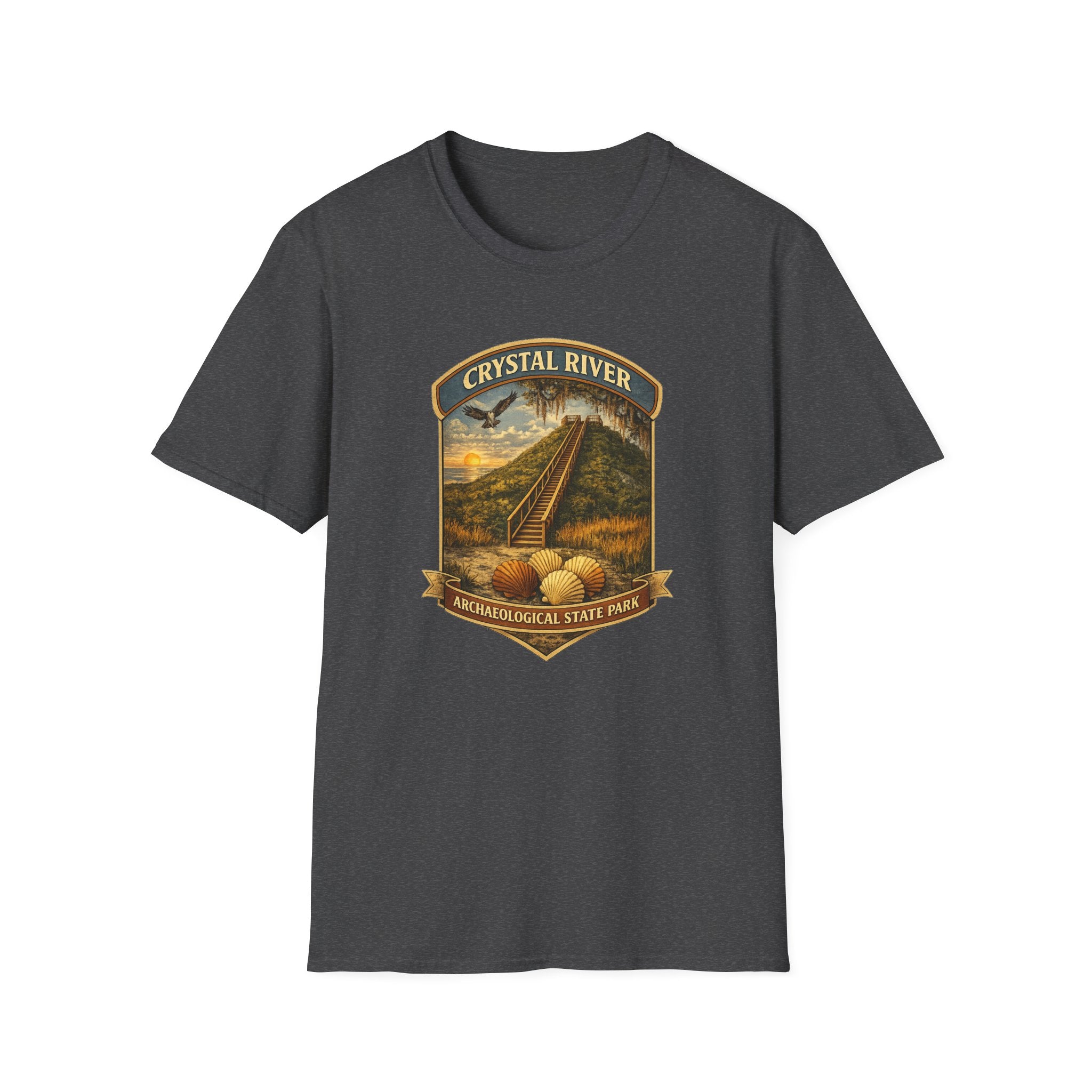 Crystal River Archaeological- Retro Tee