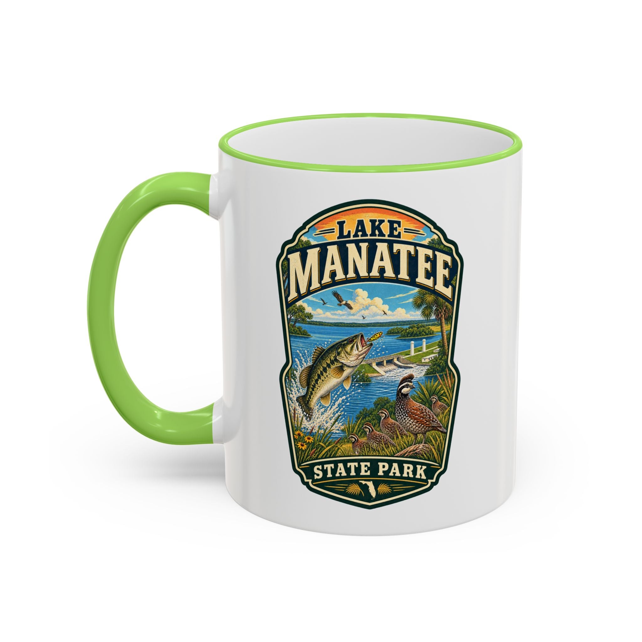 Lake Manatee Accent Rim & Handle 11oz/15oz