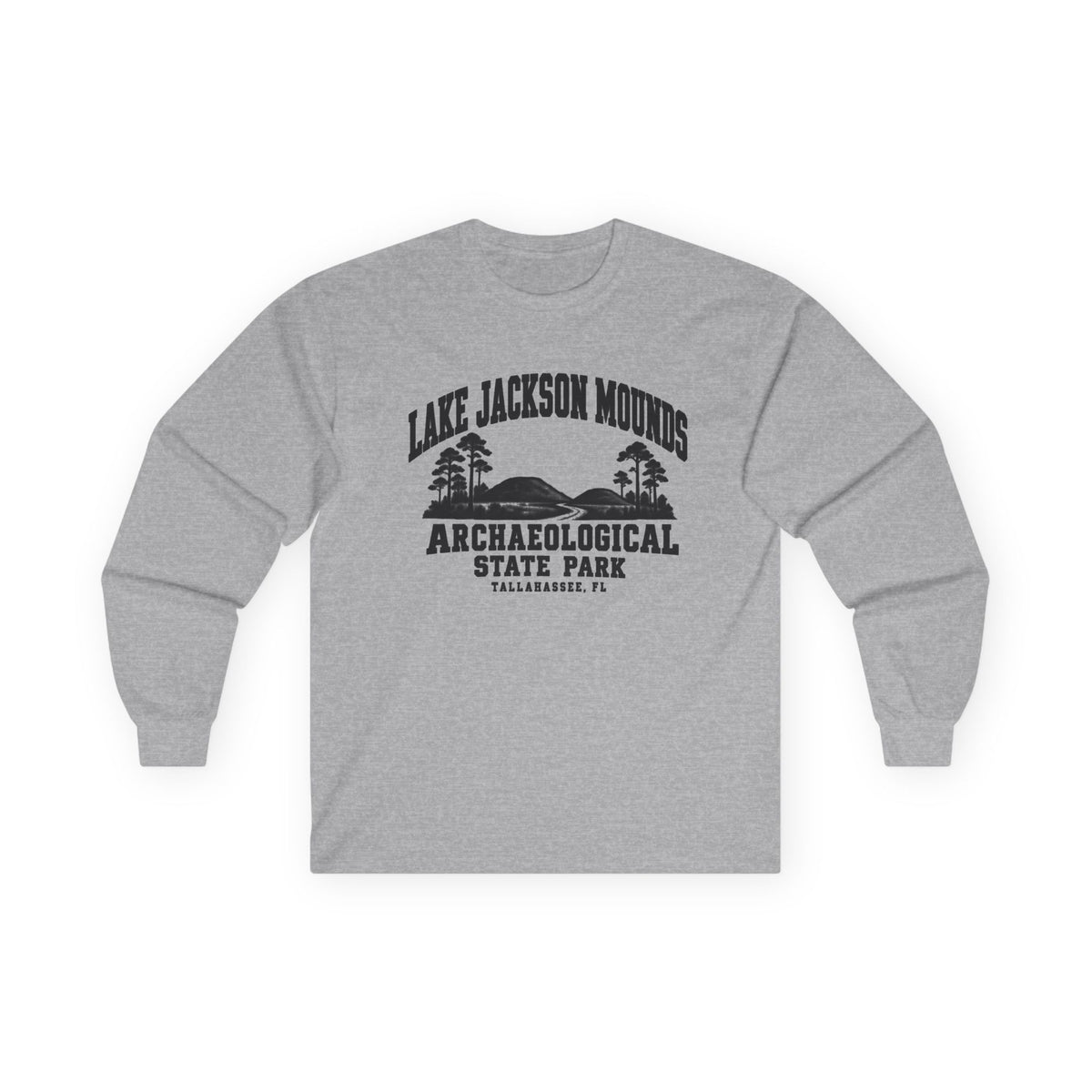 Lake Jackson Mounds Archaeological State Park Logo- Long Sleeve Tee