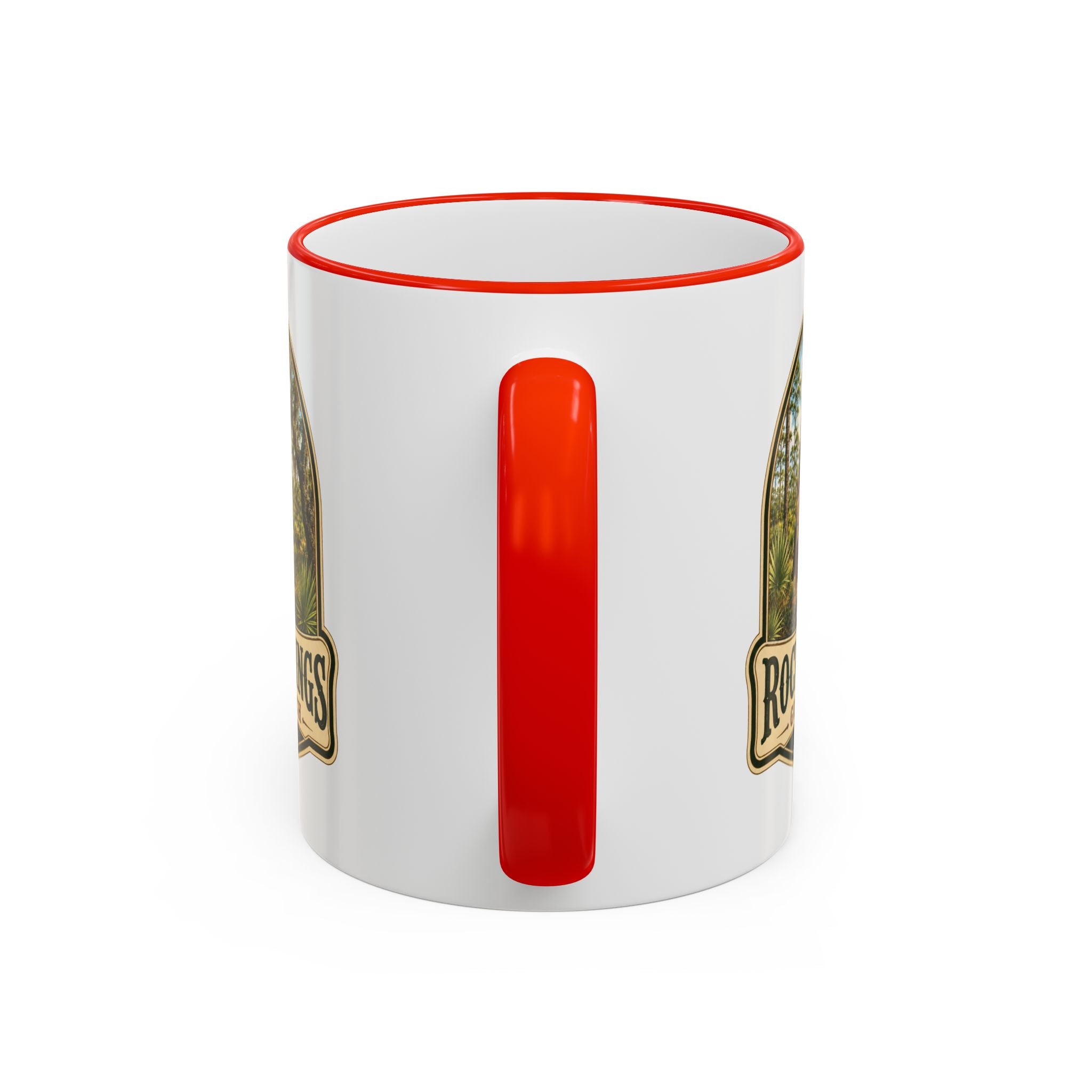 Rock Springs Guest Ranch Vintage Mug — Accent Rim & Handle 11oz/15oz