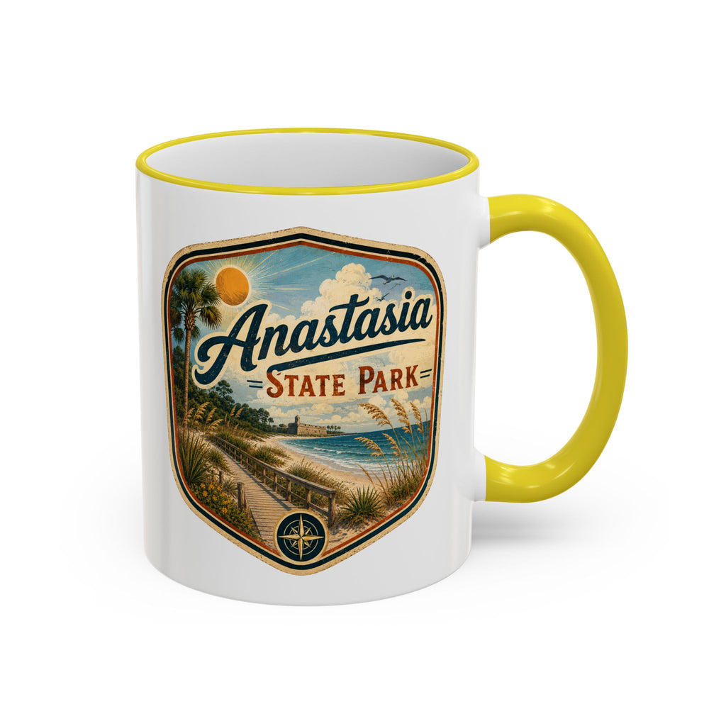 Anastasia Vintage Mug — Accent Rim & Handle 11oz/15oz