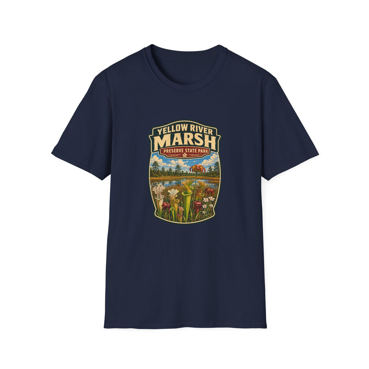 Yellow River Marsh — Retro Tee
