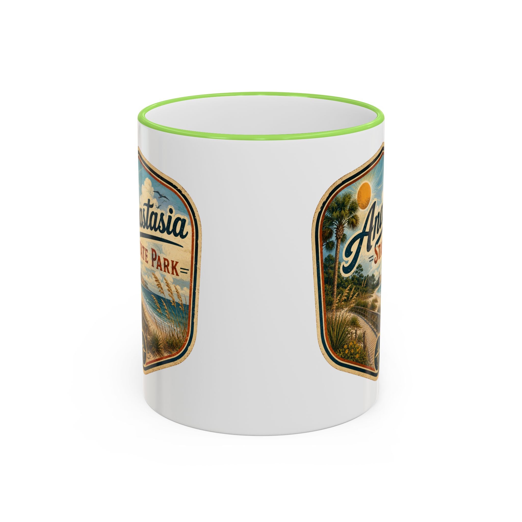 Anastasia Vintage Mug — Accent Rim & Handle 11oz/15oz