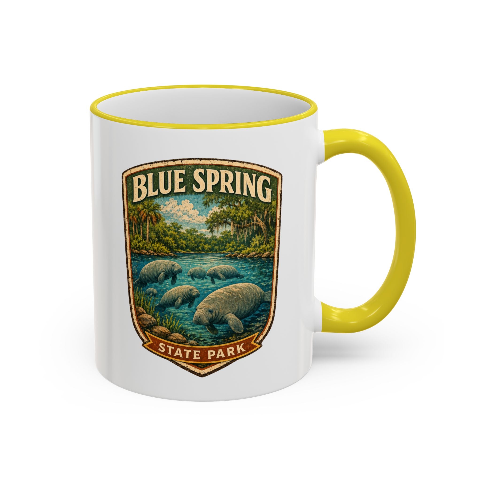 Blue Spring Accent Rim & Handle 11oz/15oz