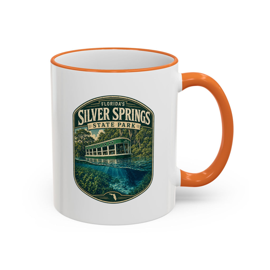 Silver Springs Vintage Mug — Accent Rim & Handle 11oz/15oz