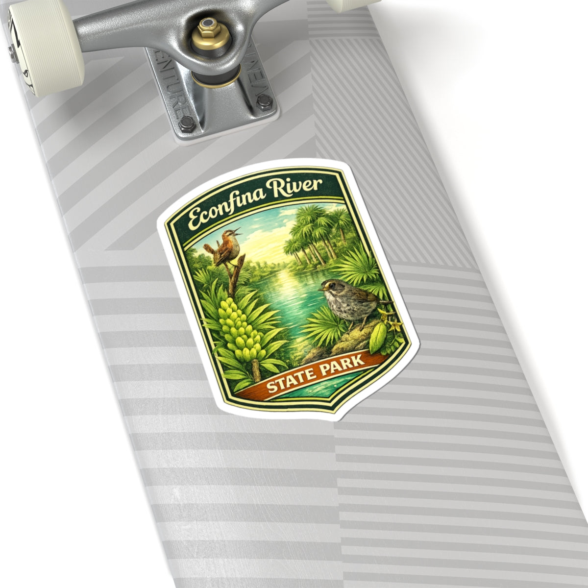 Econfina River State Park Sticker — Vintage Nature Badge Sticker (Kiss-Cut)