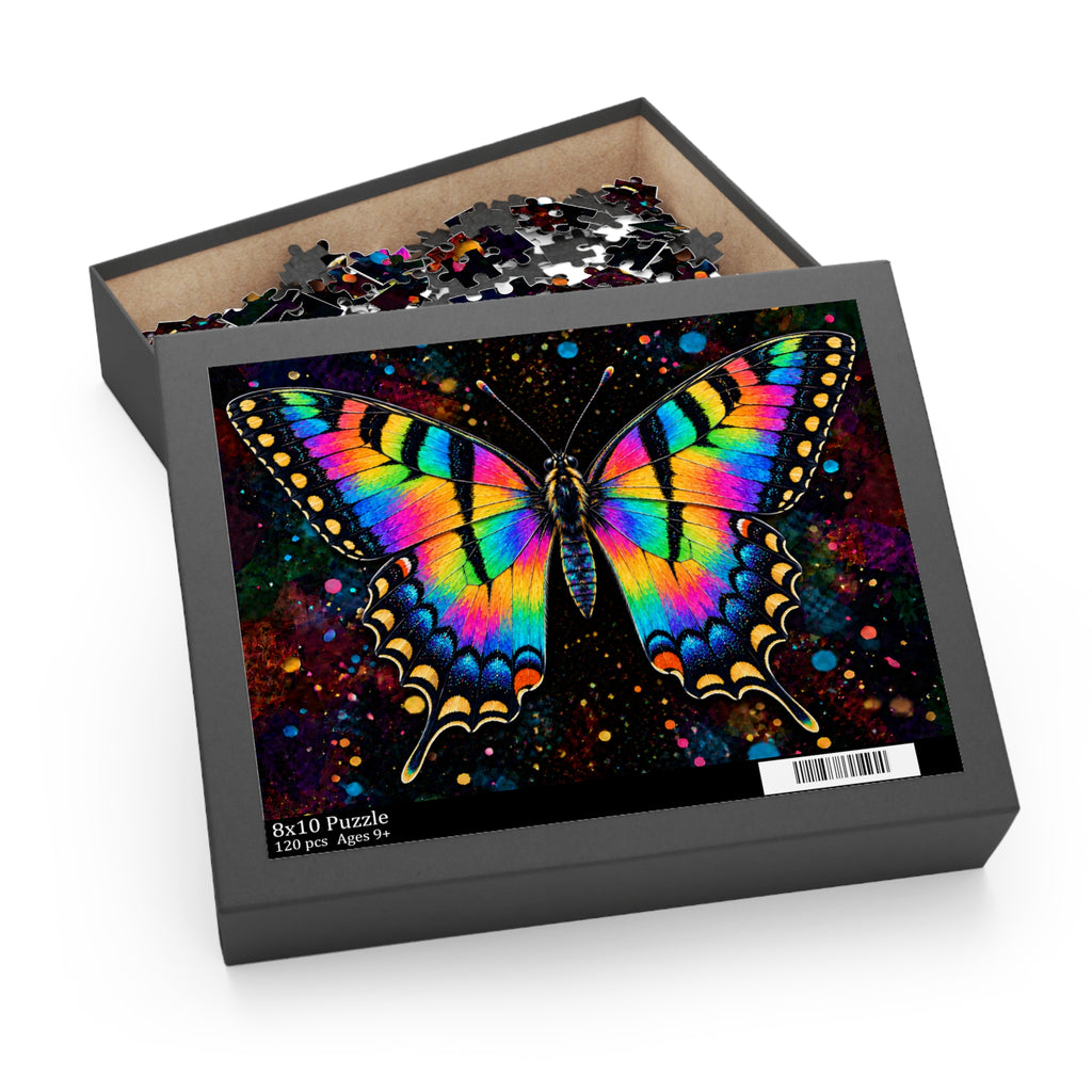 Rainbow Eastern Tiger Swallowtail Jigsaw Puzzle  (120/252/500 pcs)