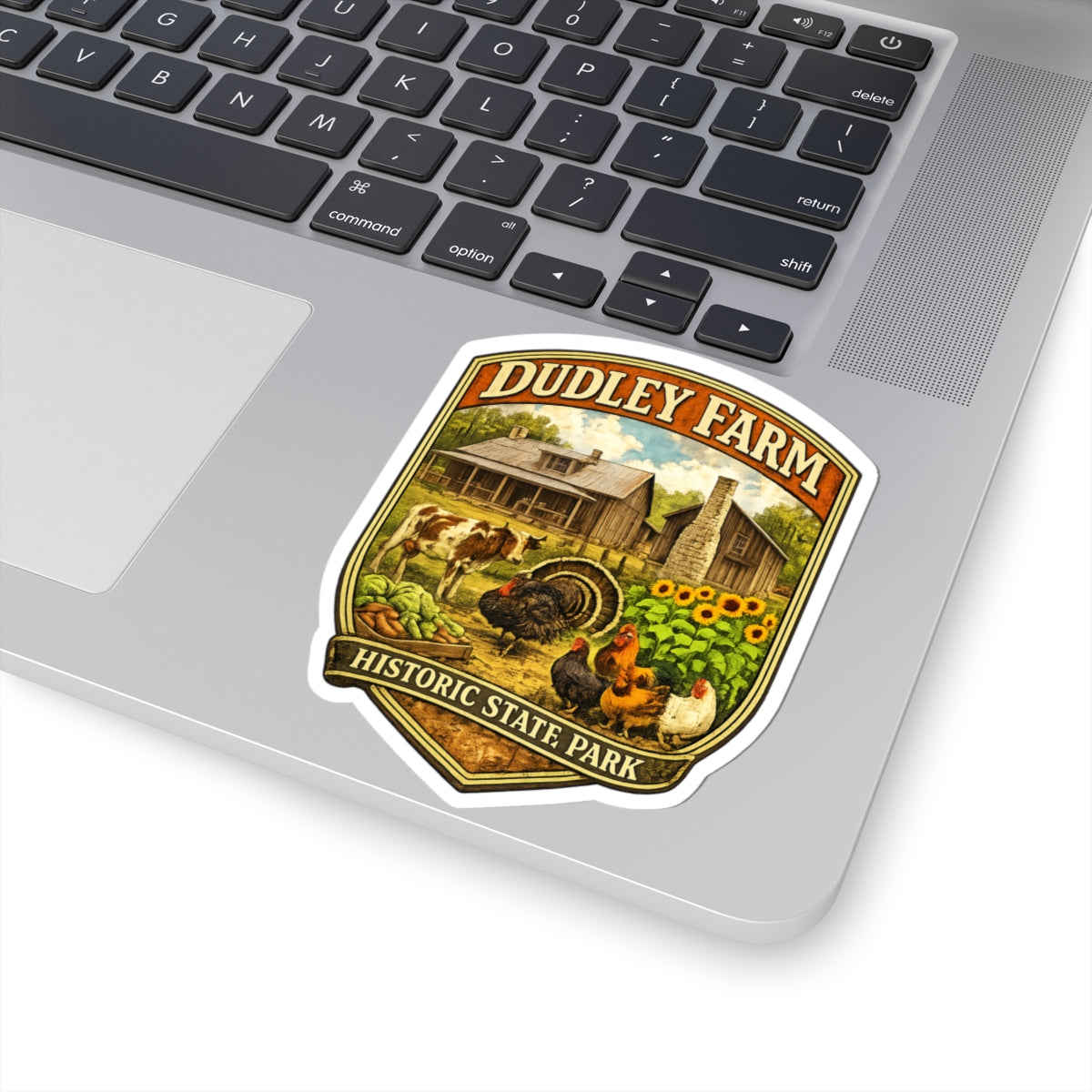 Dudley Farm Historic State Park Sticker — Vintage Farmhouse Kiss-Cut Decal