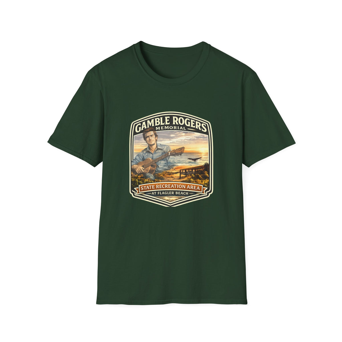 Gamble Rogers — Retro Tee