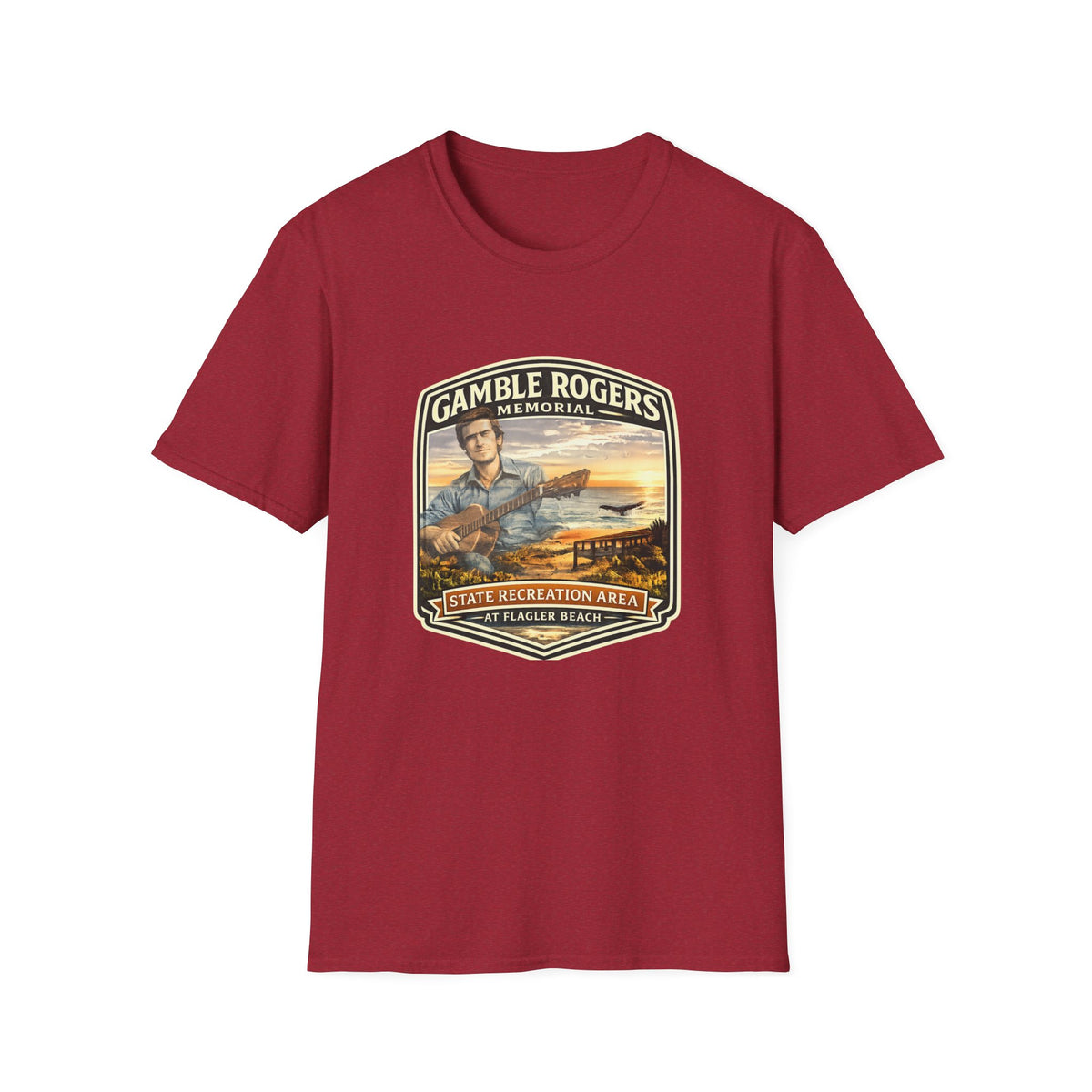 Gamble Rogers — Retro Tee