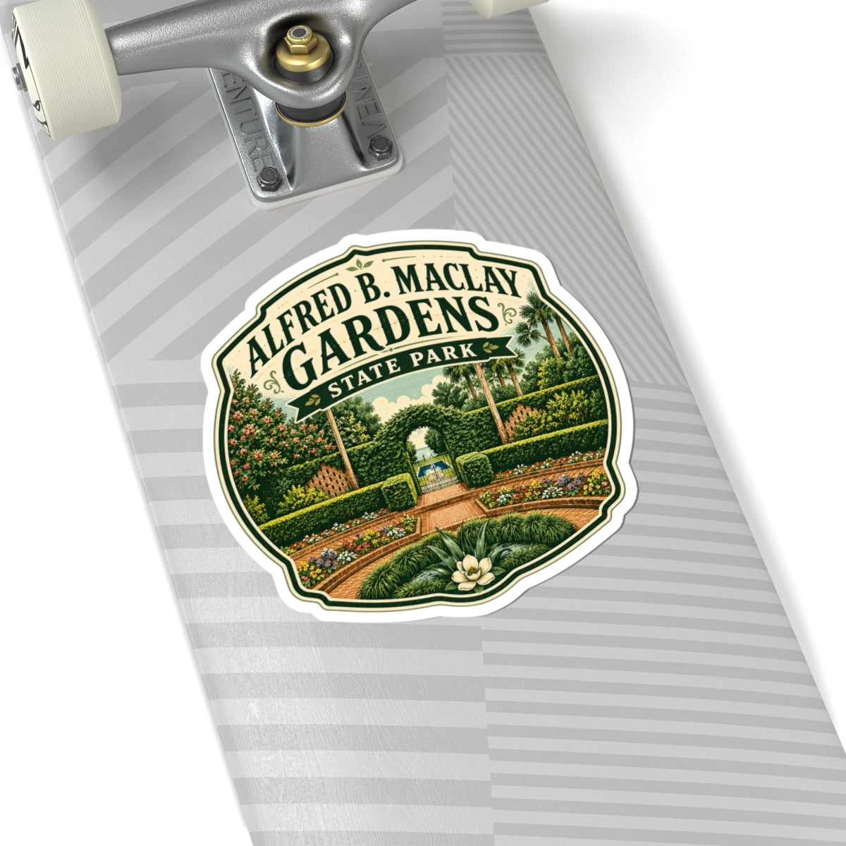 Maclay Gardens Sticker — Vintage Patch Kiss-Cut