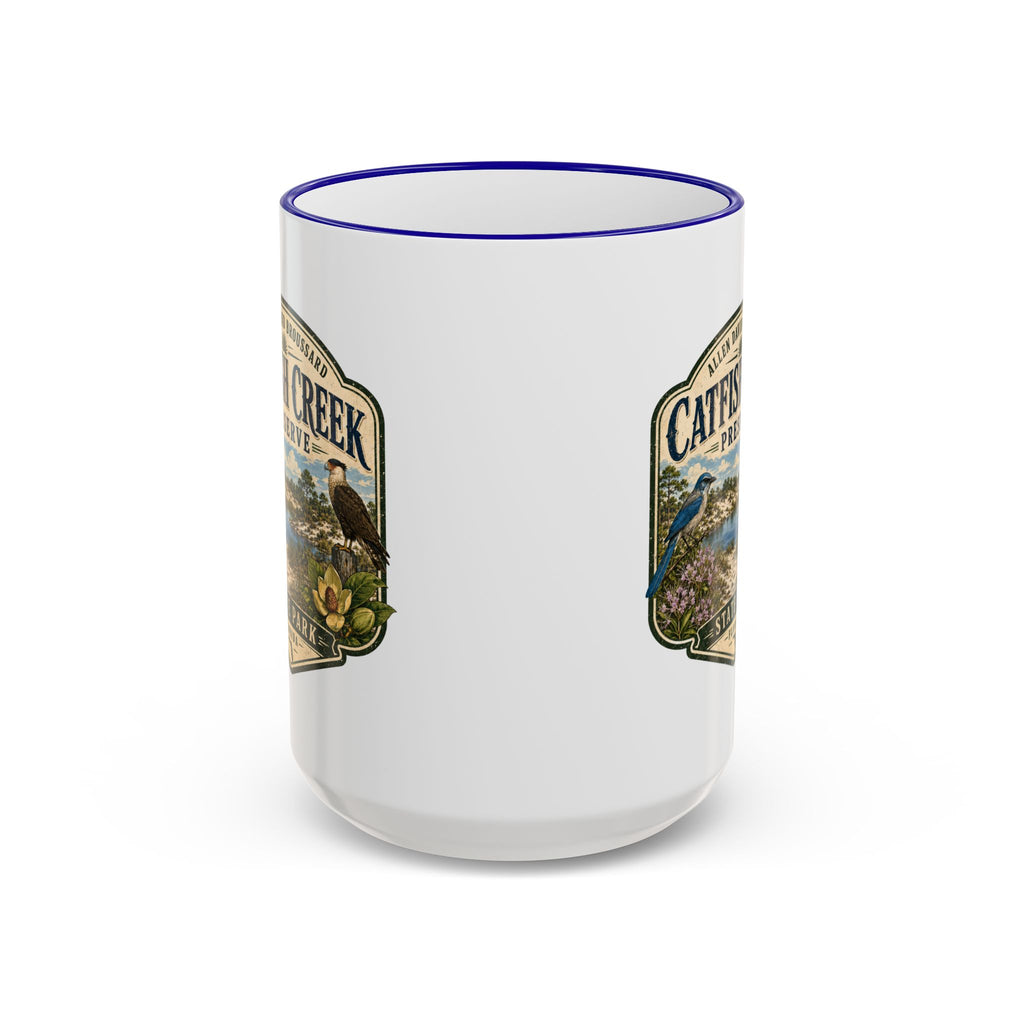 Catfish Creek Vintage Mug — Accent Rim & Handle 11oz/15oz