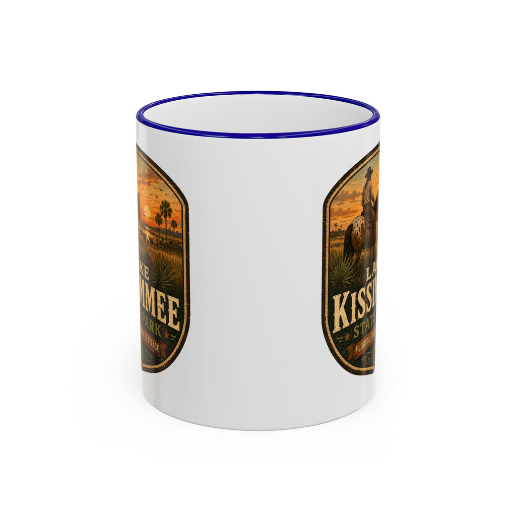 Lake Kissimmee Sunset Mug — Accent Rim & Handle 11oz/15oz