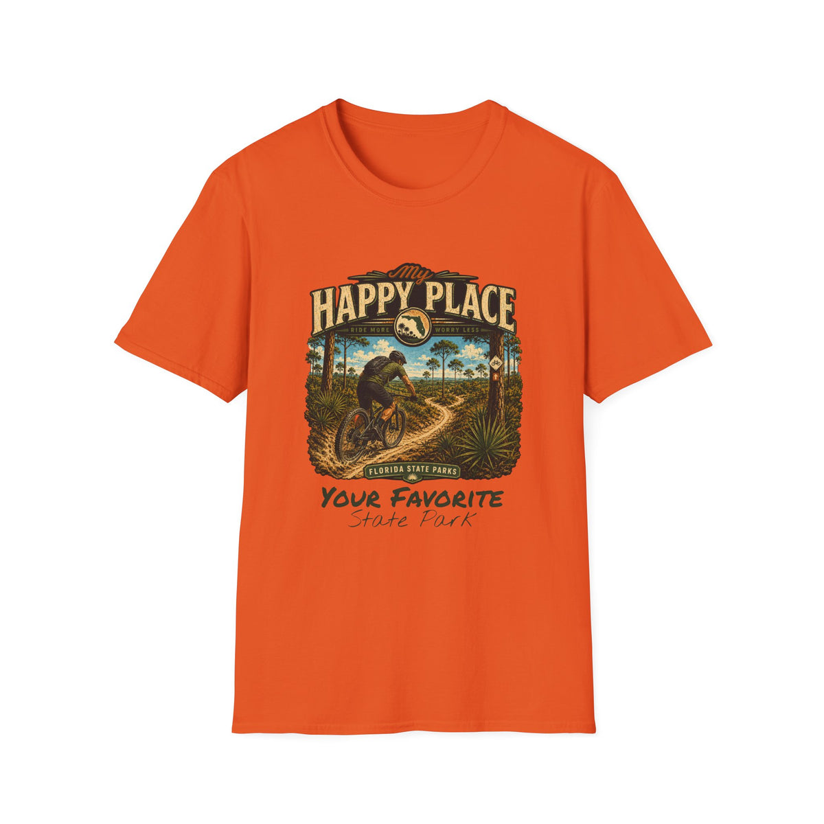 CUSTOMIZABLE Mountain Bike- Retro Tee