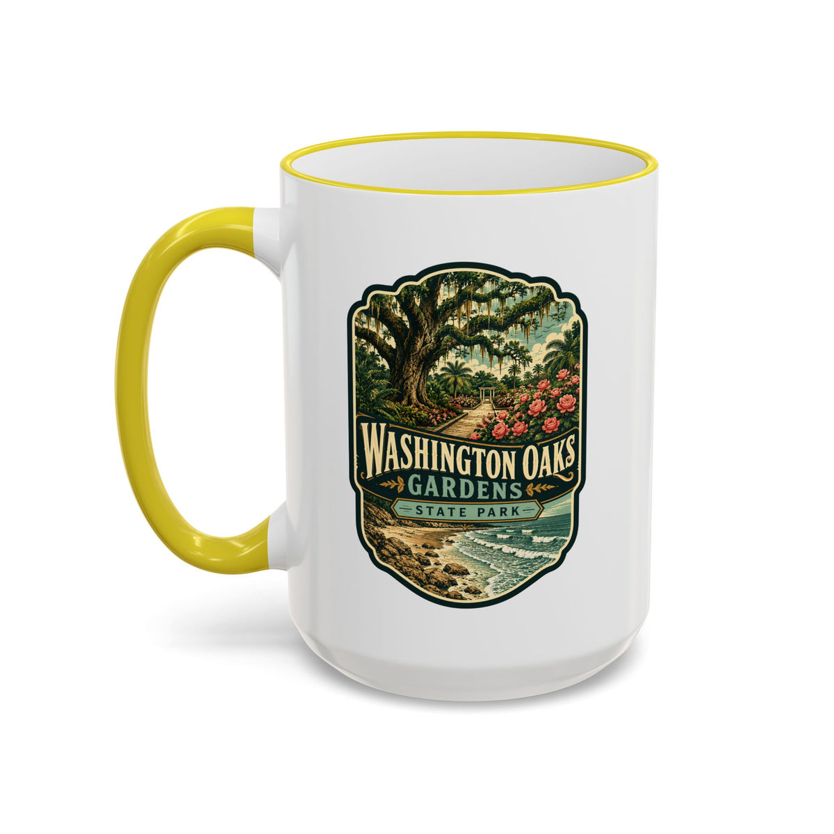 Washington Oaks Mug — Accent Rim & Handle 11oz/15oz