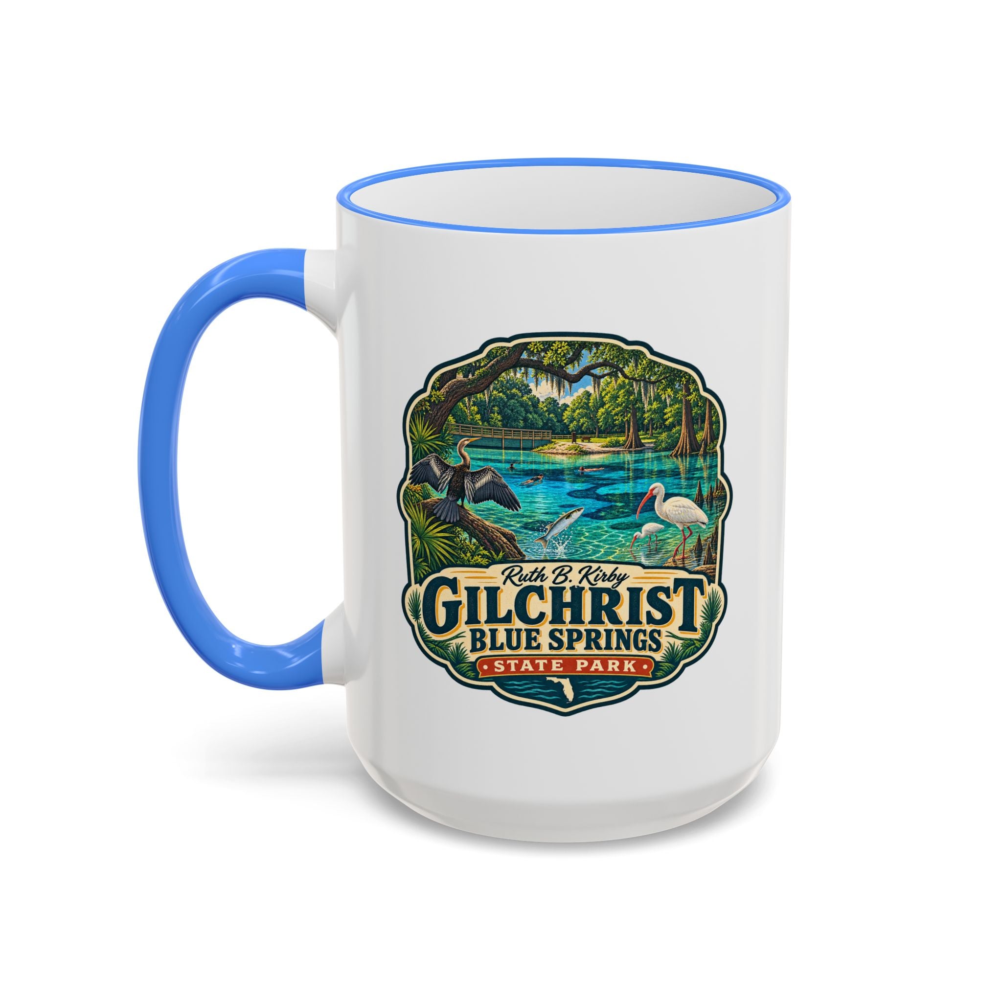 Gilchrist Blue Accent Rim & Handle 11oz/15oz