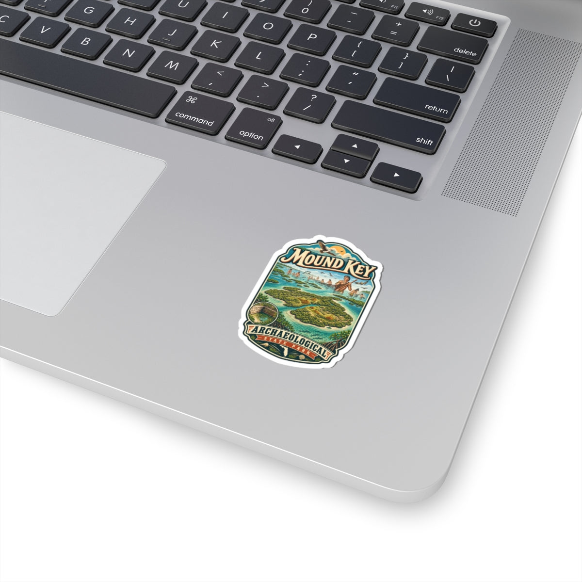 Mound Key Archaeological State Park Sticker — Vintage Map Kiss-Cut Sticker