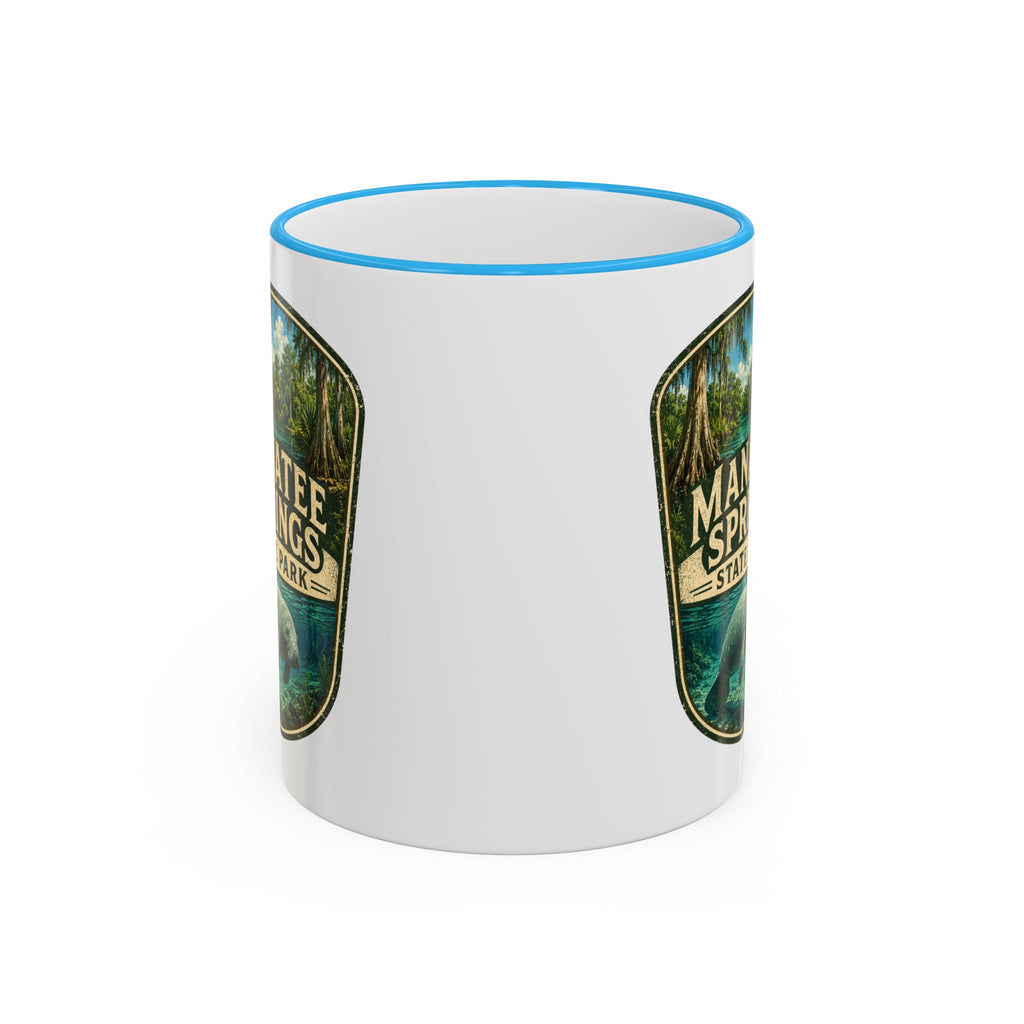 Manatee Springs Manatee Mug — Accent Rim & Handle 11oz/15oz