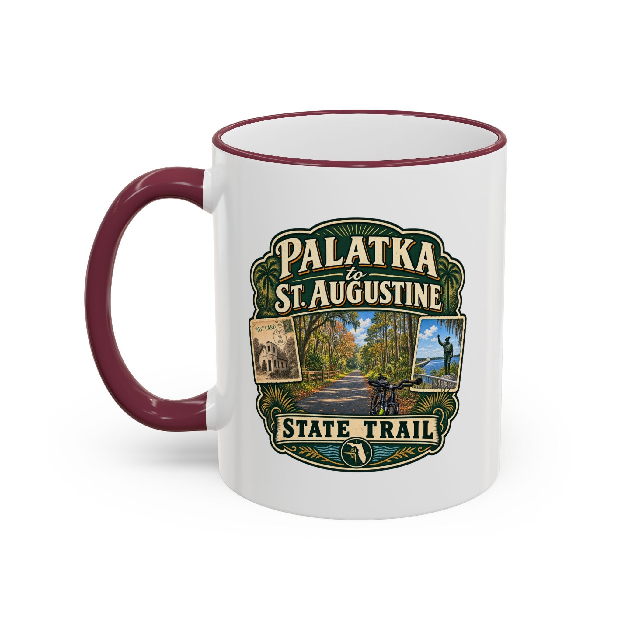 Palatka-to-St. Augustine Accent Rim & Handle 11oz/15oz