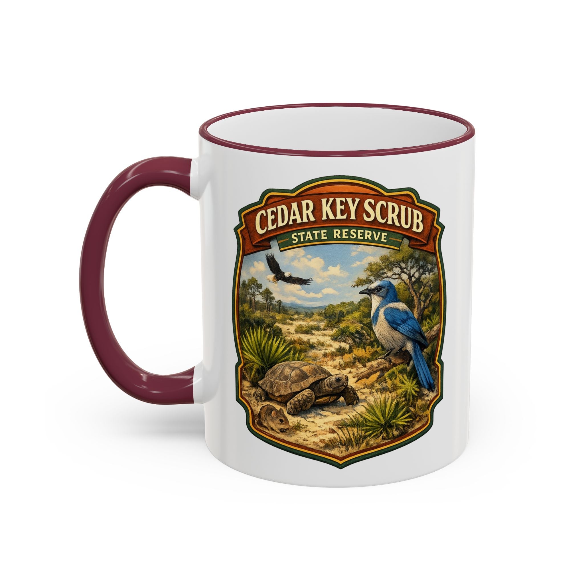 Cedar Key Scrub Accent Rim & Handle 11oz/15oz