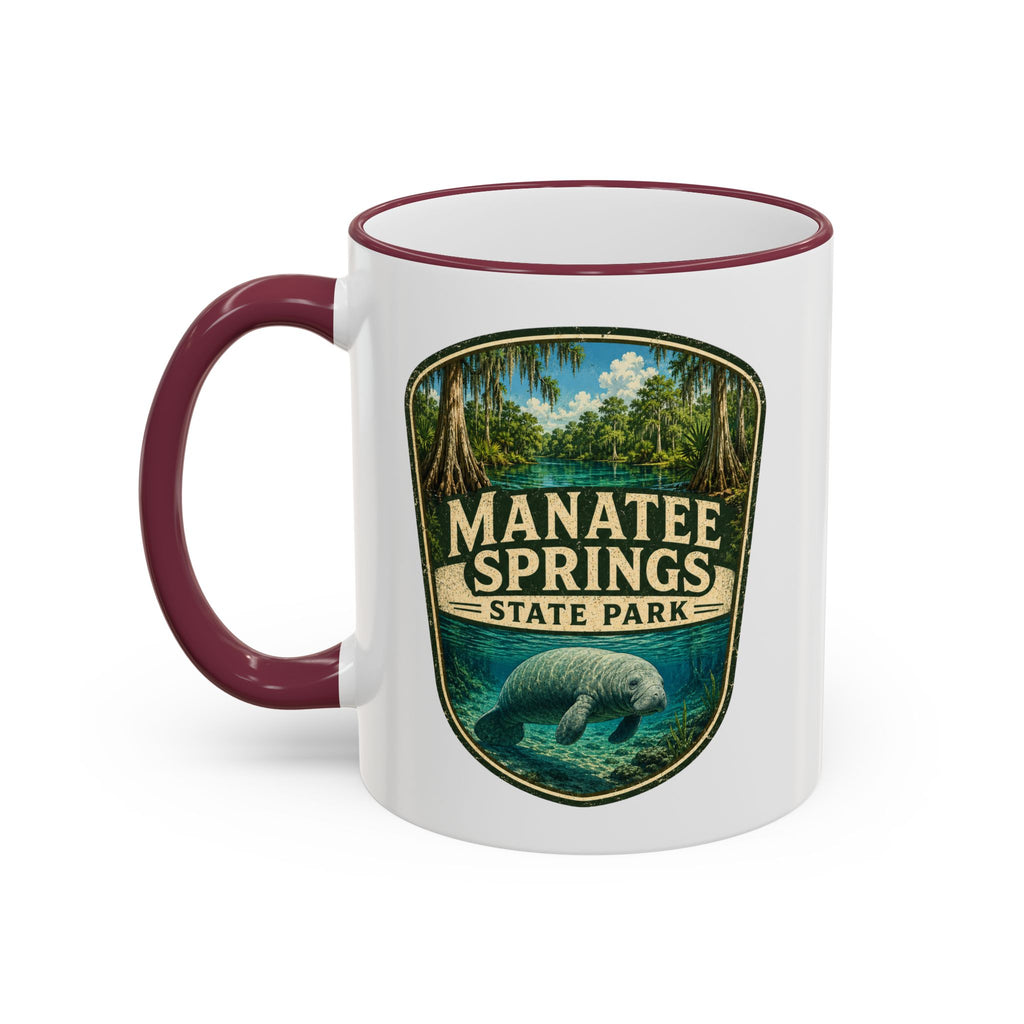 Manatee Springs Manatee Mug — Accent Rim & Handle 11oz/15oz